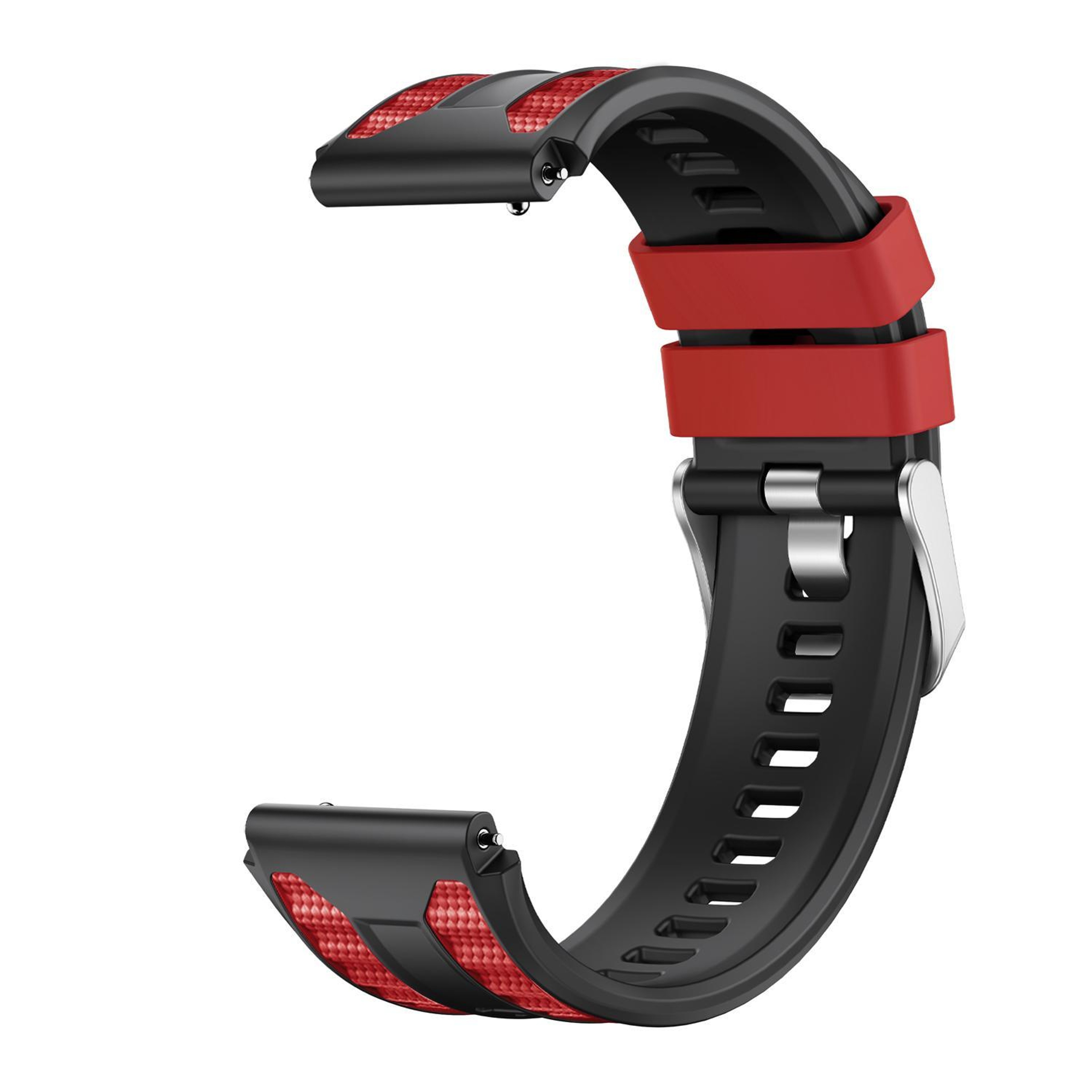 Huawei Watch Ultimate 2 Silicone Watch Band Two Color Sport Replacement Strap With Push Button Clas 3