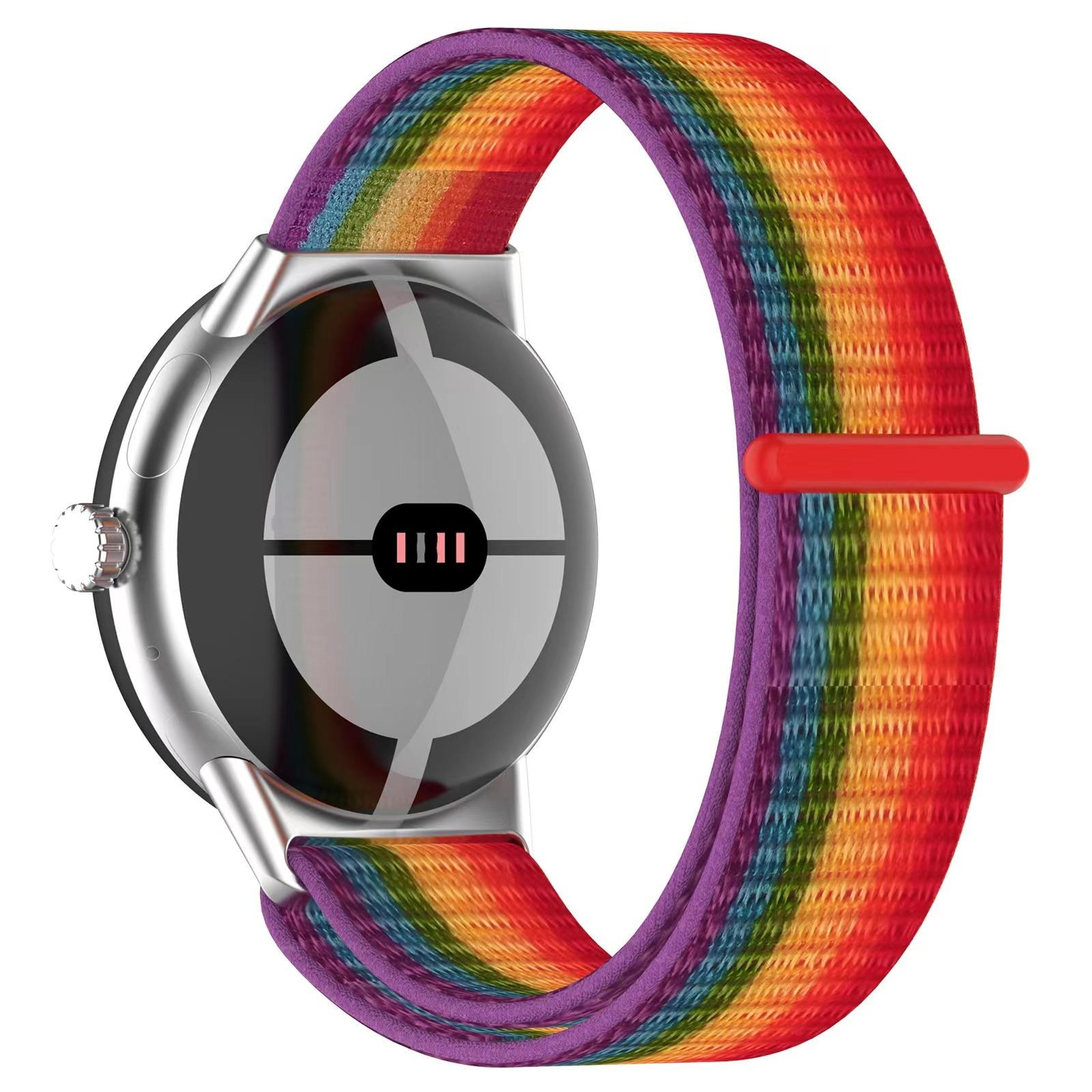 Google Pixel Watch 4 3 2 1 41mm Nylon Loop Watch Band Adjustable Breathable Replacement Strap – view 4