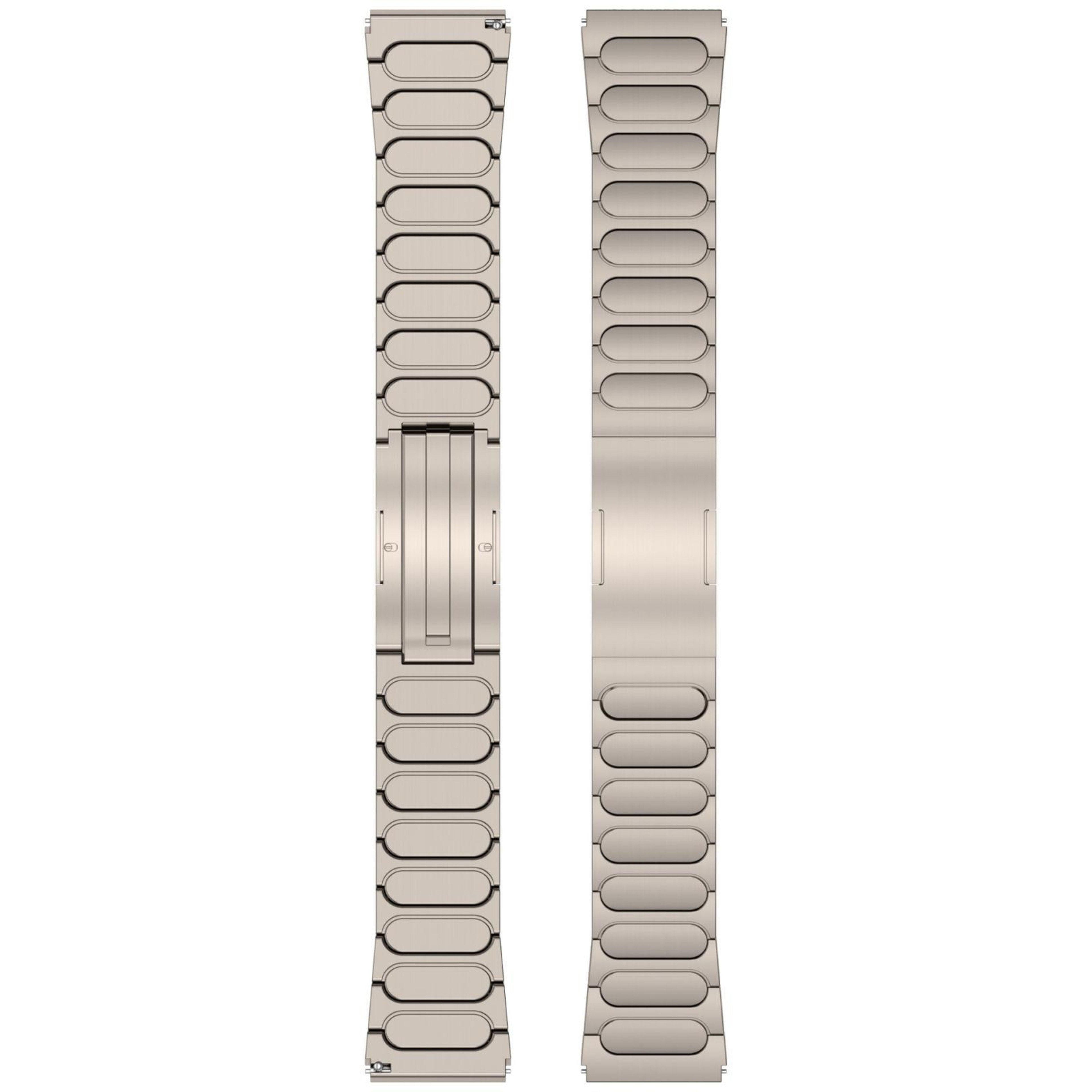 Titanium Watch Band With Round I Shaped Buckle Adjustable Metal Watch Strap 5