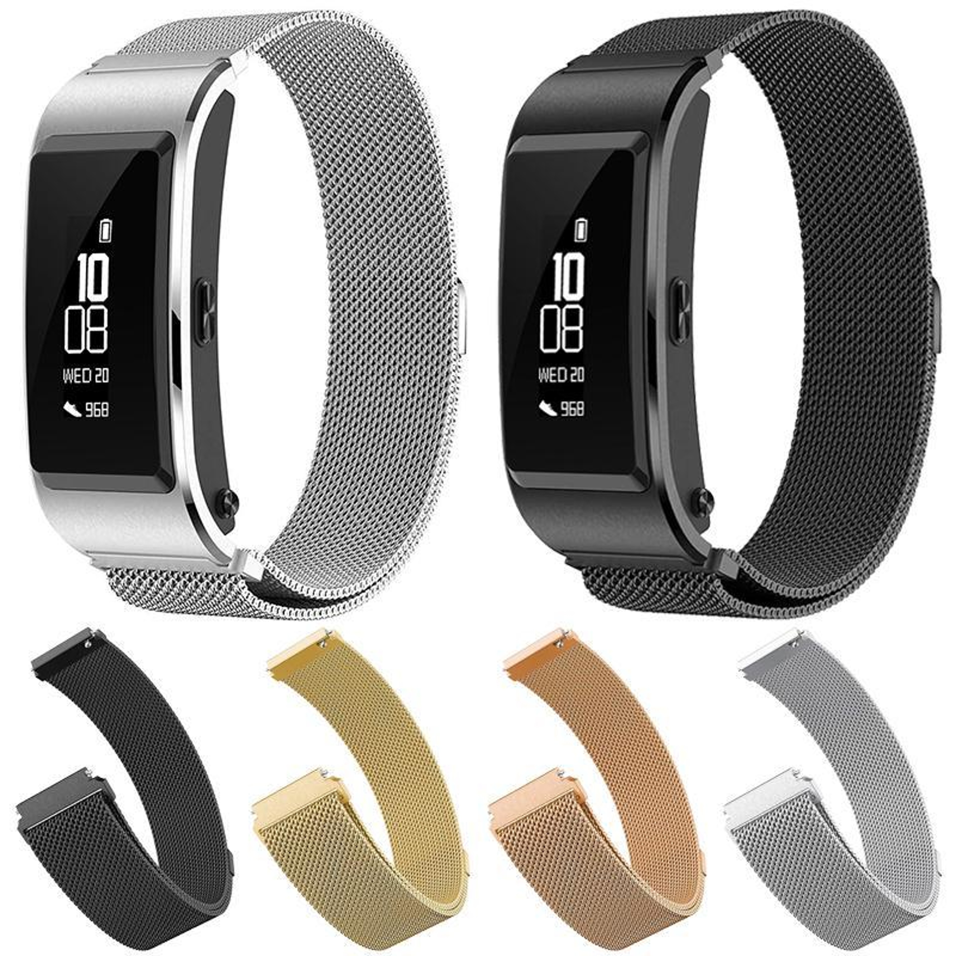 XDfind 16mm Huawei Band B6 B7 Watch Band Milanese Stainless Steel Watch Strap 7