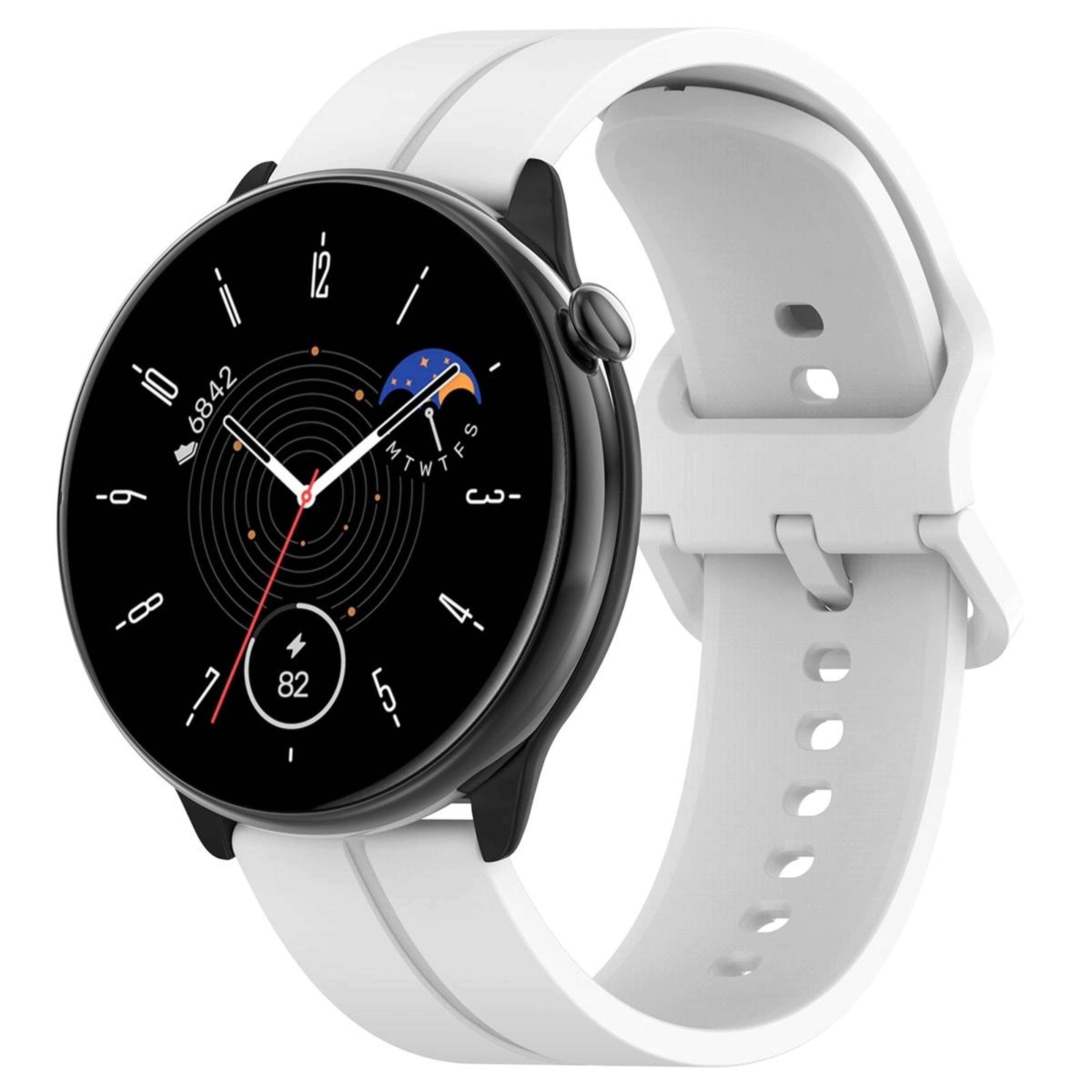 Amazfit GTR Mini 20mm Silicone Watch Band Soft Adjustable Replacement Strap With Reverse Buckle 6