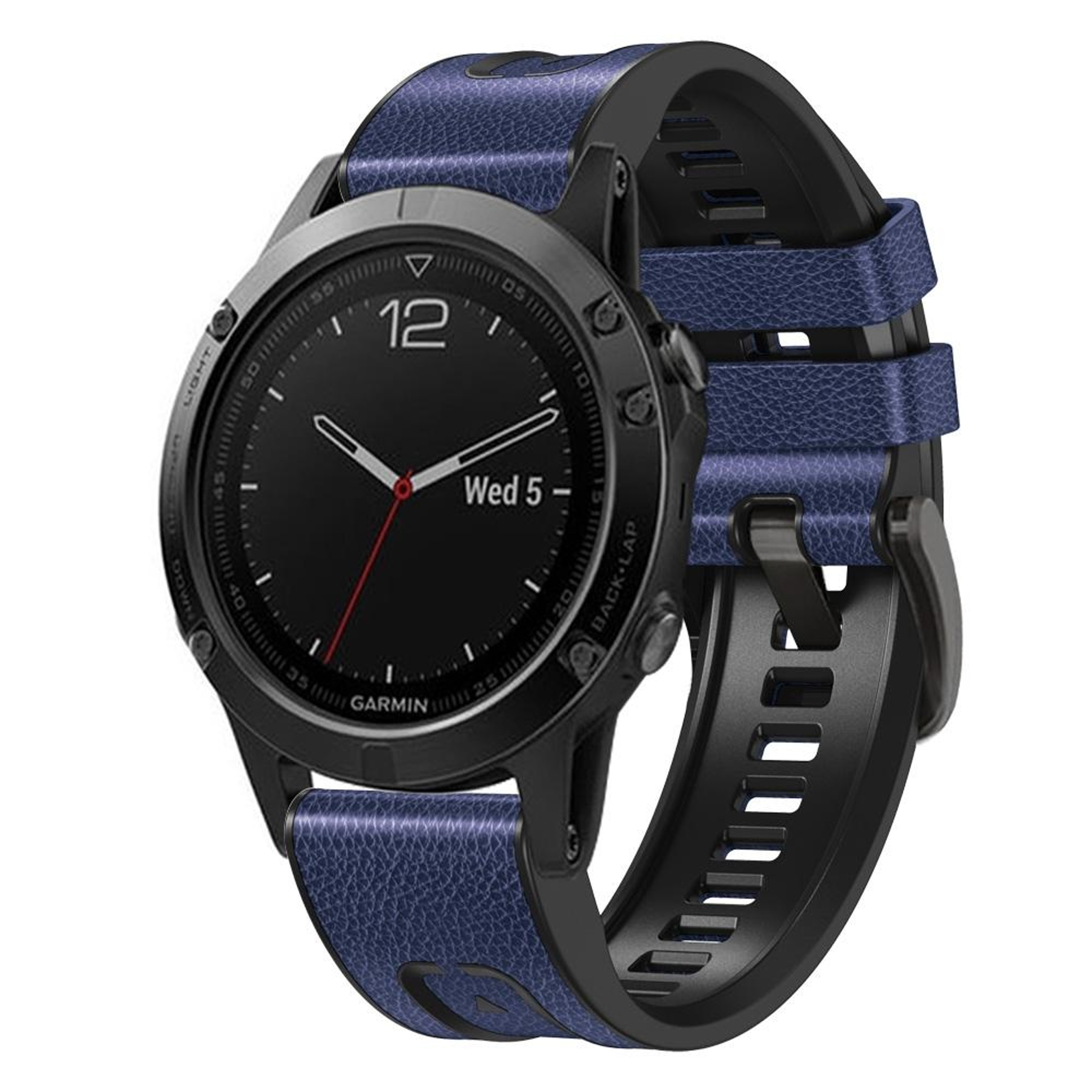 Garmin Fenix 7 Quick Release Watch Band Silicone Leather Replacement Strap 22mm – view 9