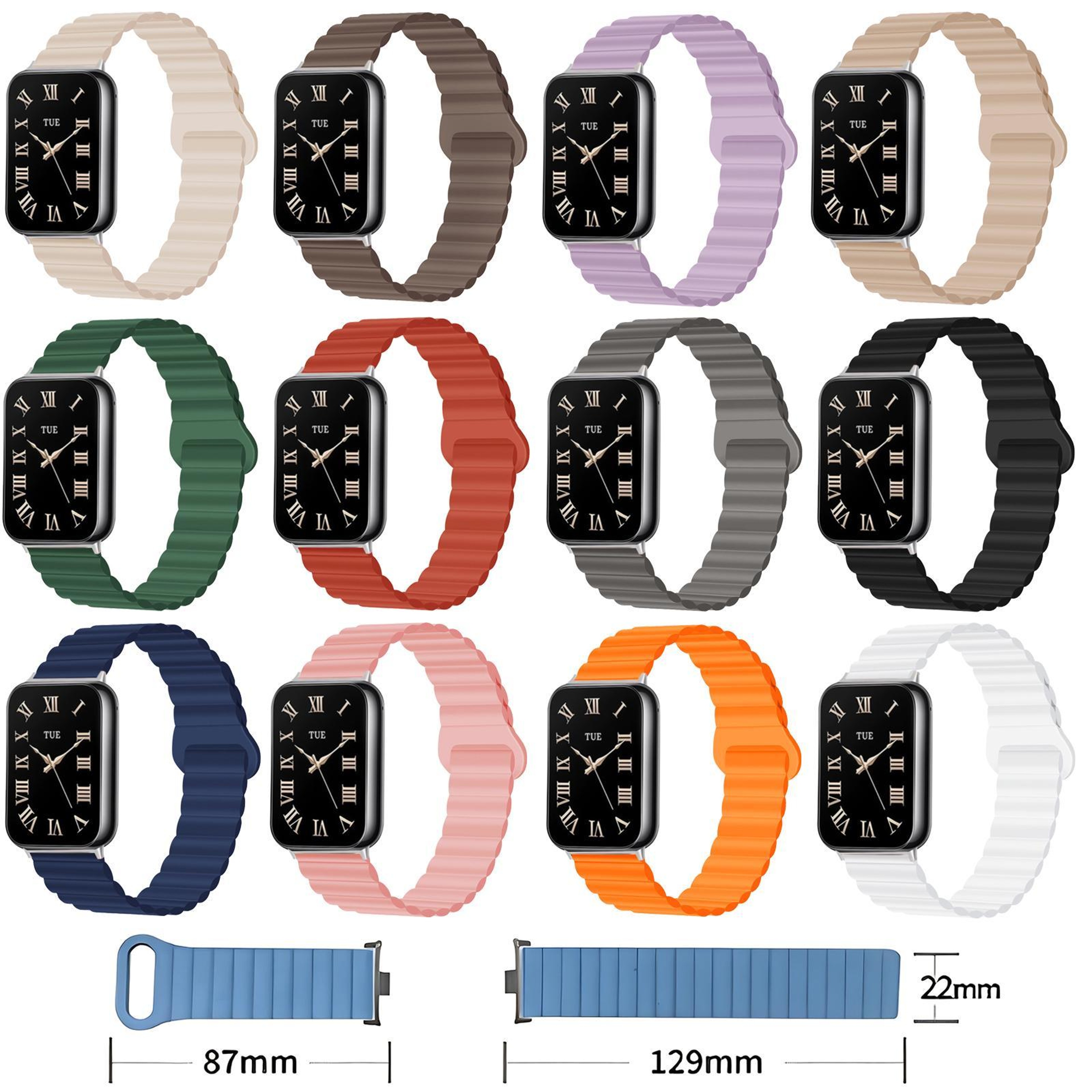 Xiaomi Band 10 Pro Redmi Watch 6 5 Magnetic Silicone Watch Band with Reverse Buckle – view 3