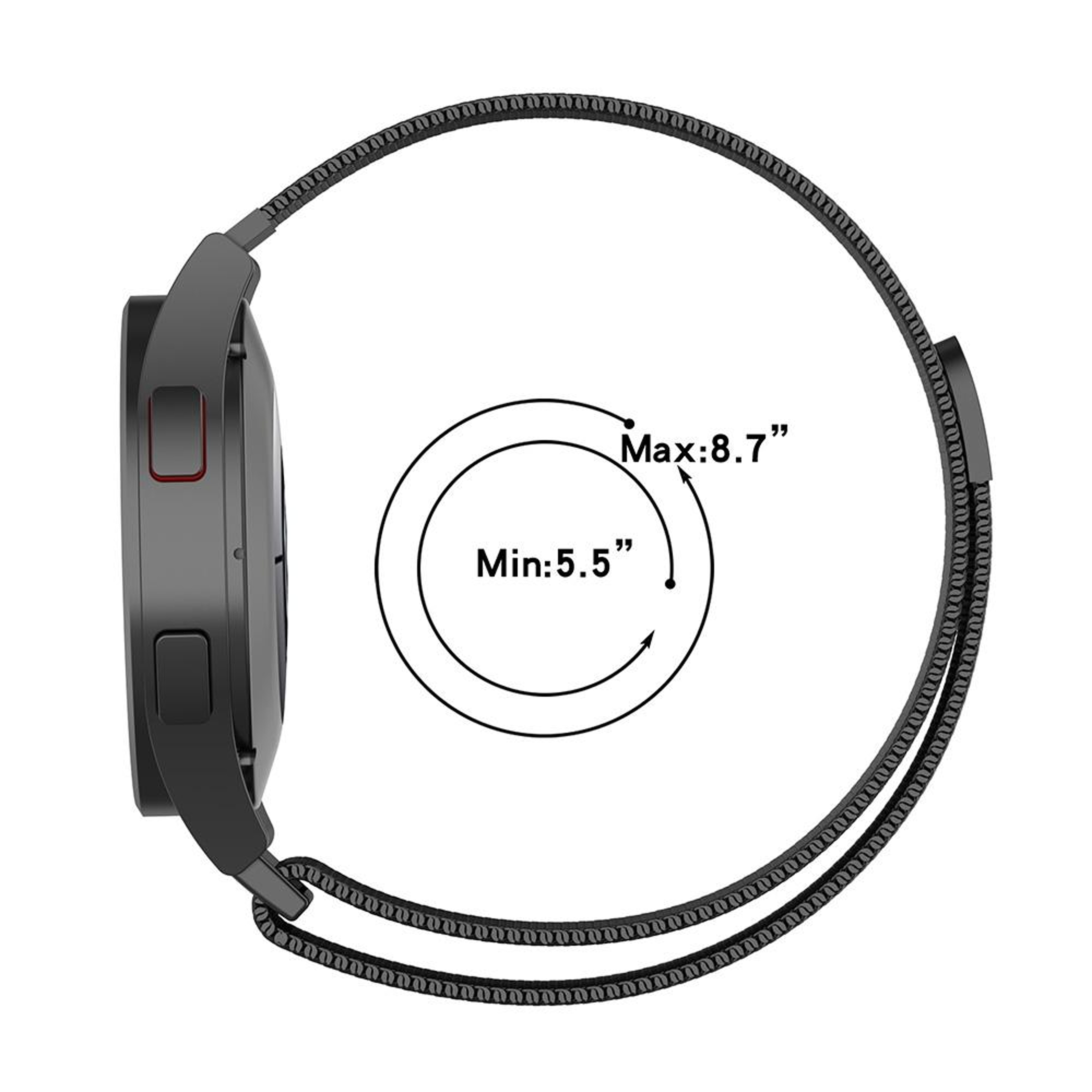 Huawei Watch 4 4 Pro Milanese Magnetic Watch Band Premium Metal Watch Strap – view 5