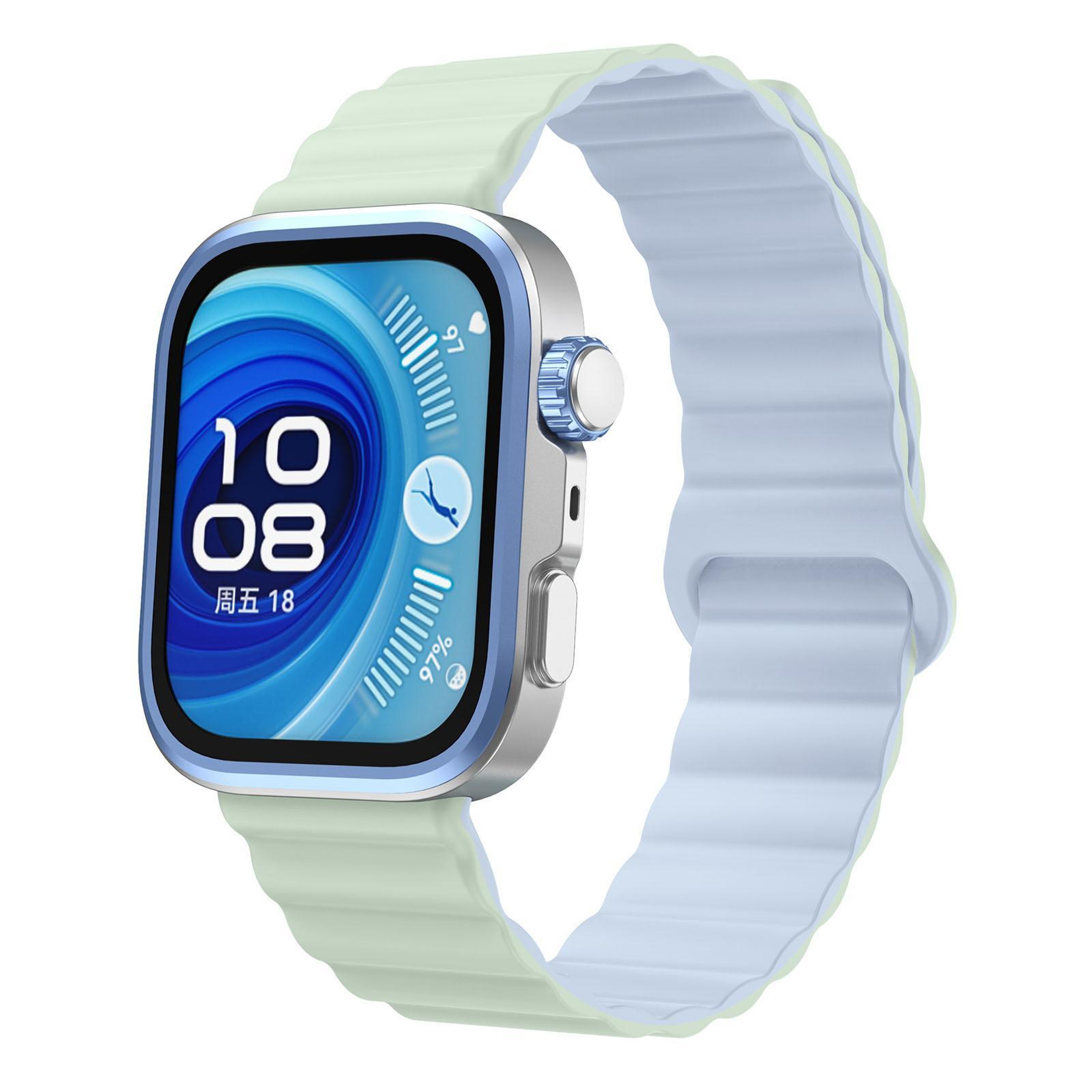 Huawei Watch Fit 5 Fit 5 Pro Fit 4 Magnetic Silicone Watch Band Adjustable Soft Replacement Strap – view 1