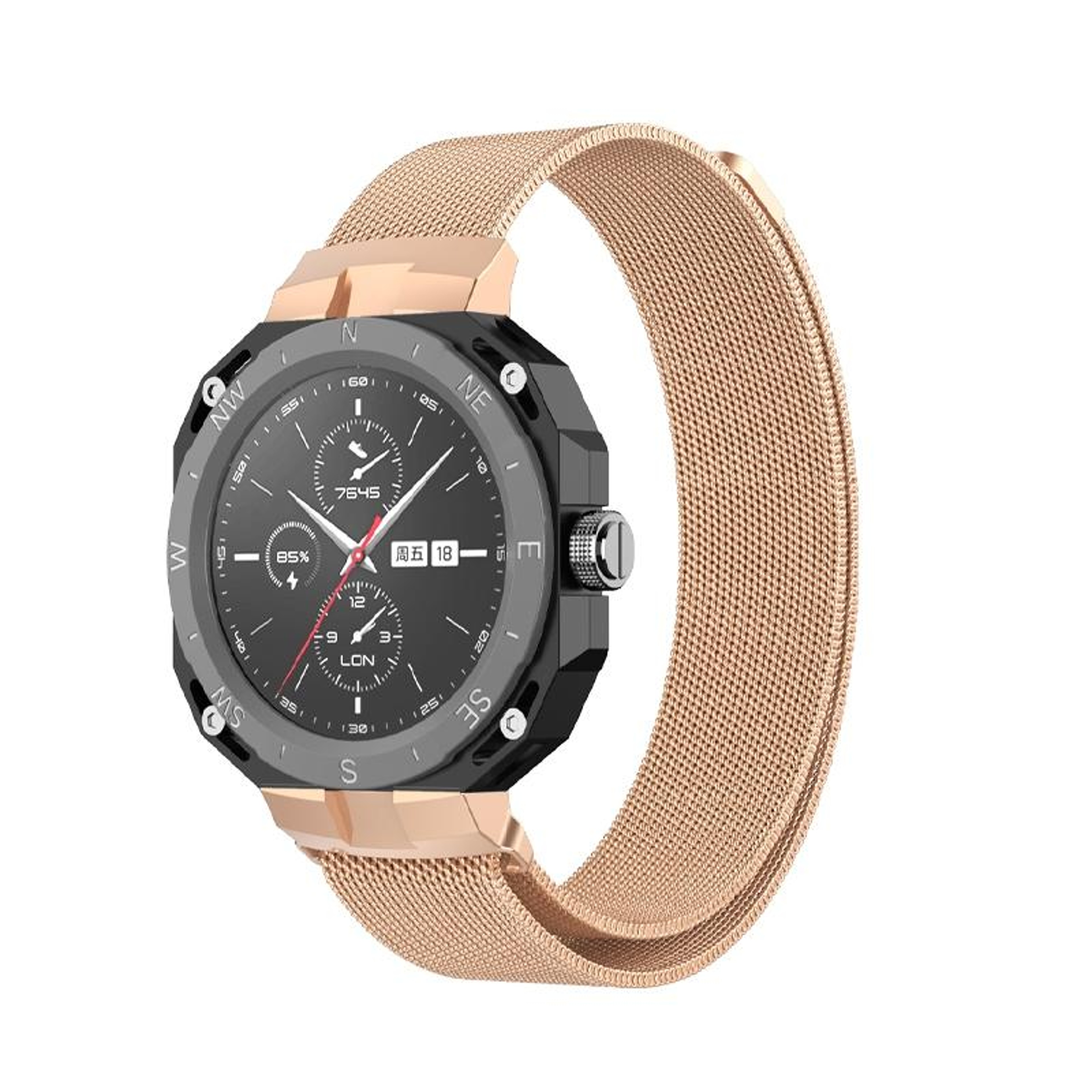 Huawei Watch GT Cyber Milanese Watch Band Adjustable Metal Mesh Watch Strap 7