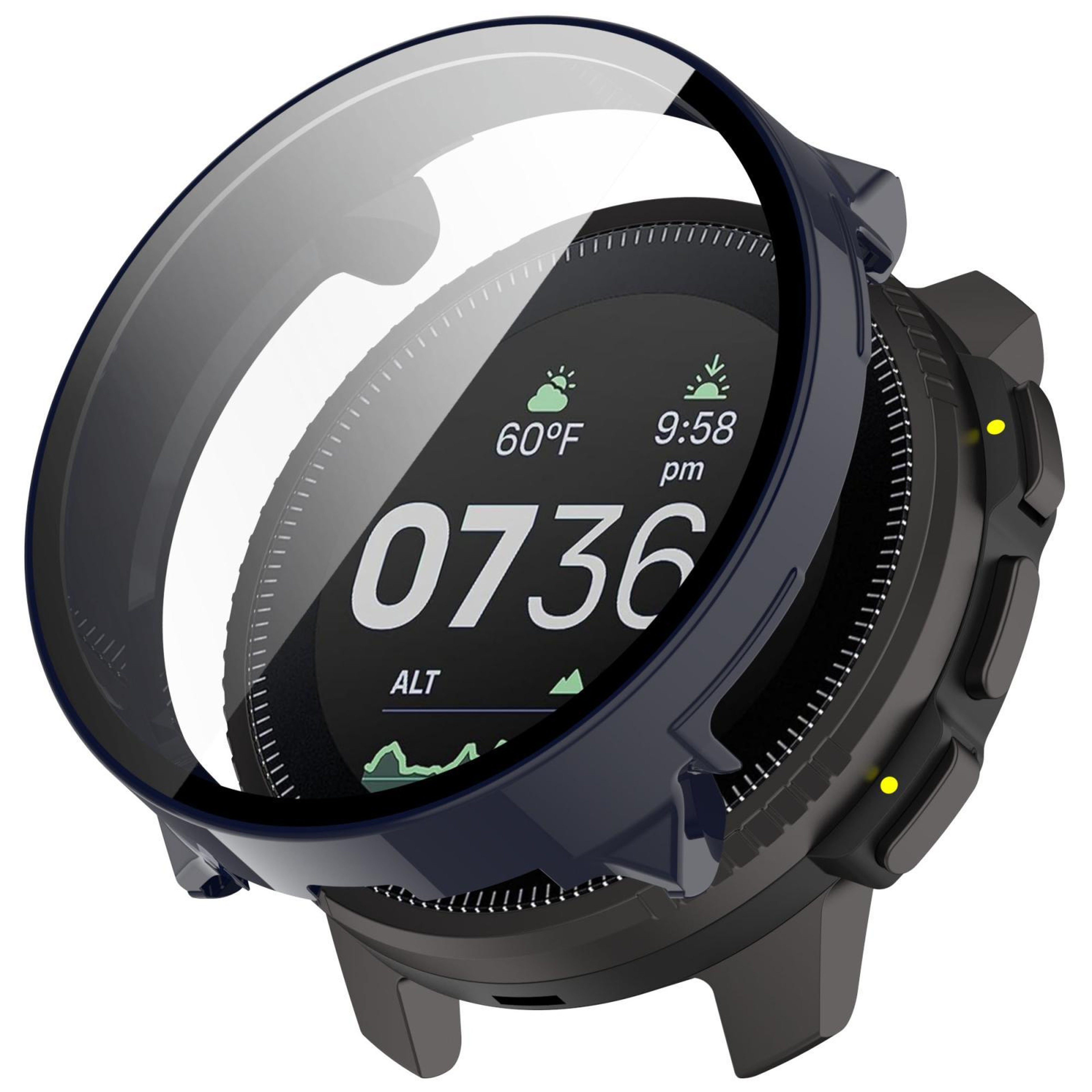Suunto Vertical Protective Case with Tempered Glass PC Full Coverage Screen Protector – view 12