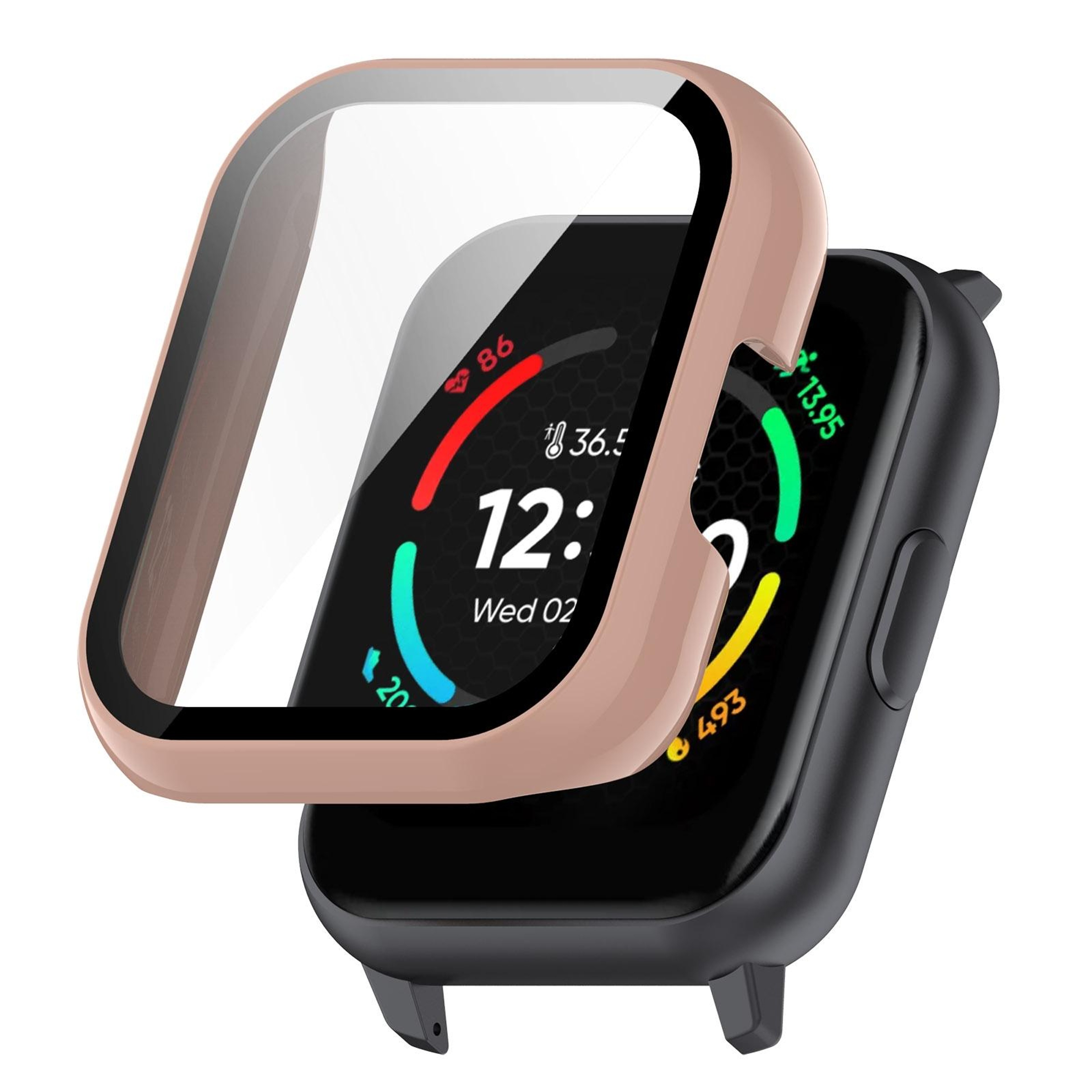 Realme TechLife Watch S100 SZ100 Protective Watch Case with Tempered Screen Protector Full Coverage PC Cover – view 11