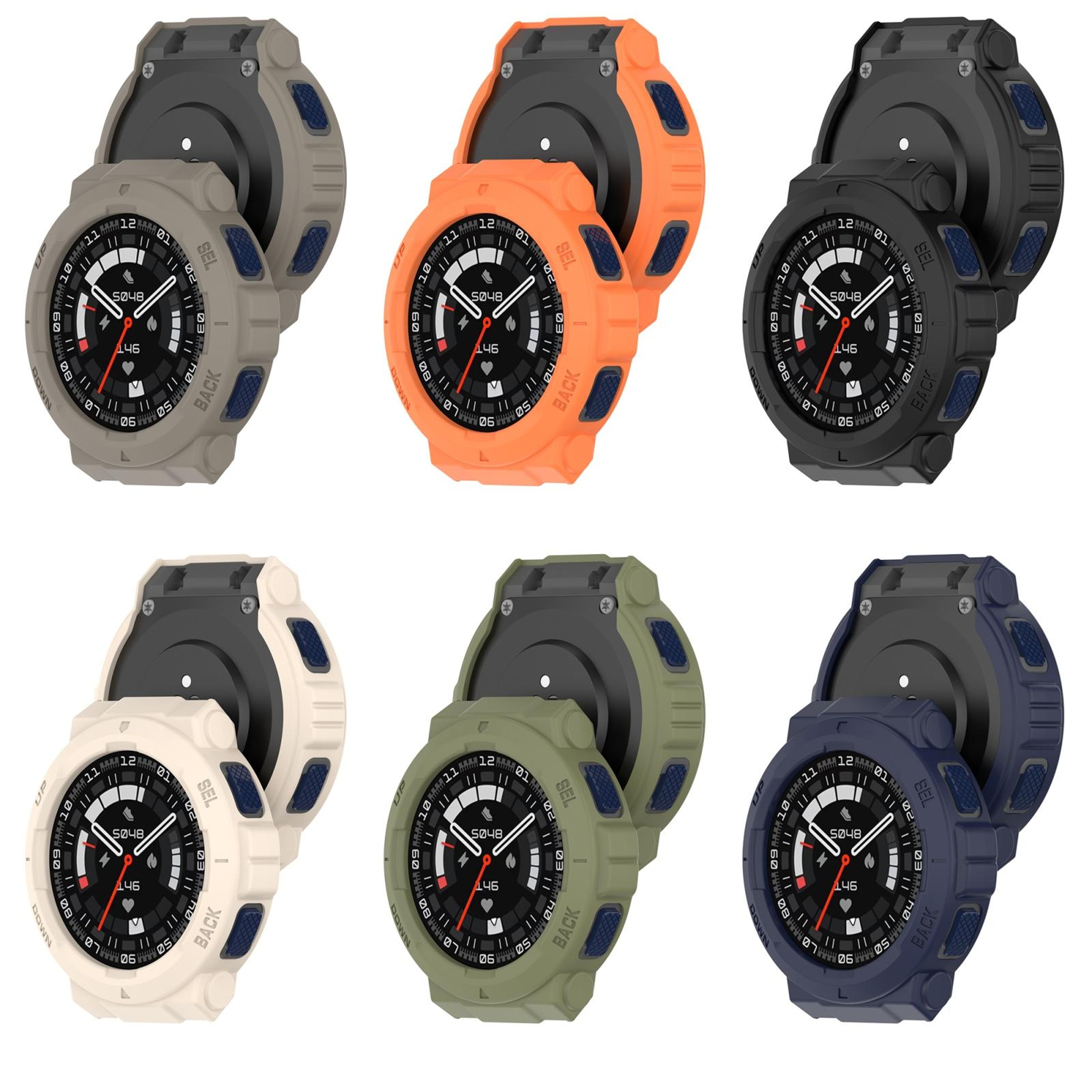 Amazfit Active Edge A2212 TPU Watch Case Armored Hollow Protective Cover Lightweight Scratch Resistant – view 14