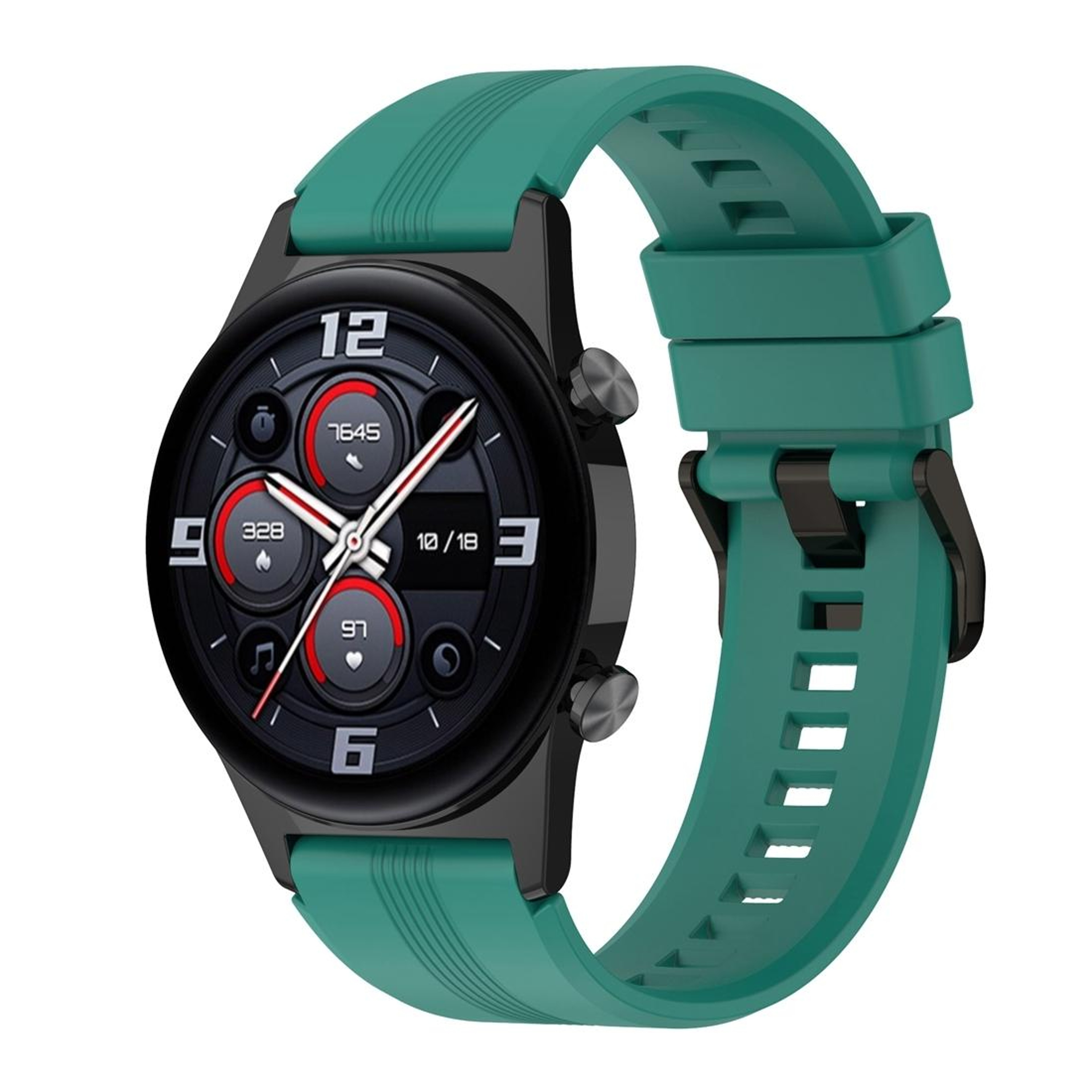 Honor Watch GS 4 Silicone Watch Band With Stainless Steel Buckle Adjustable Replacement Watch Strap 13
