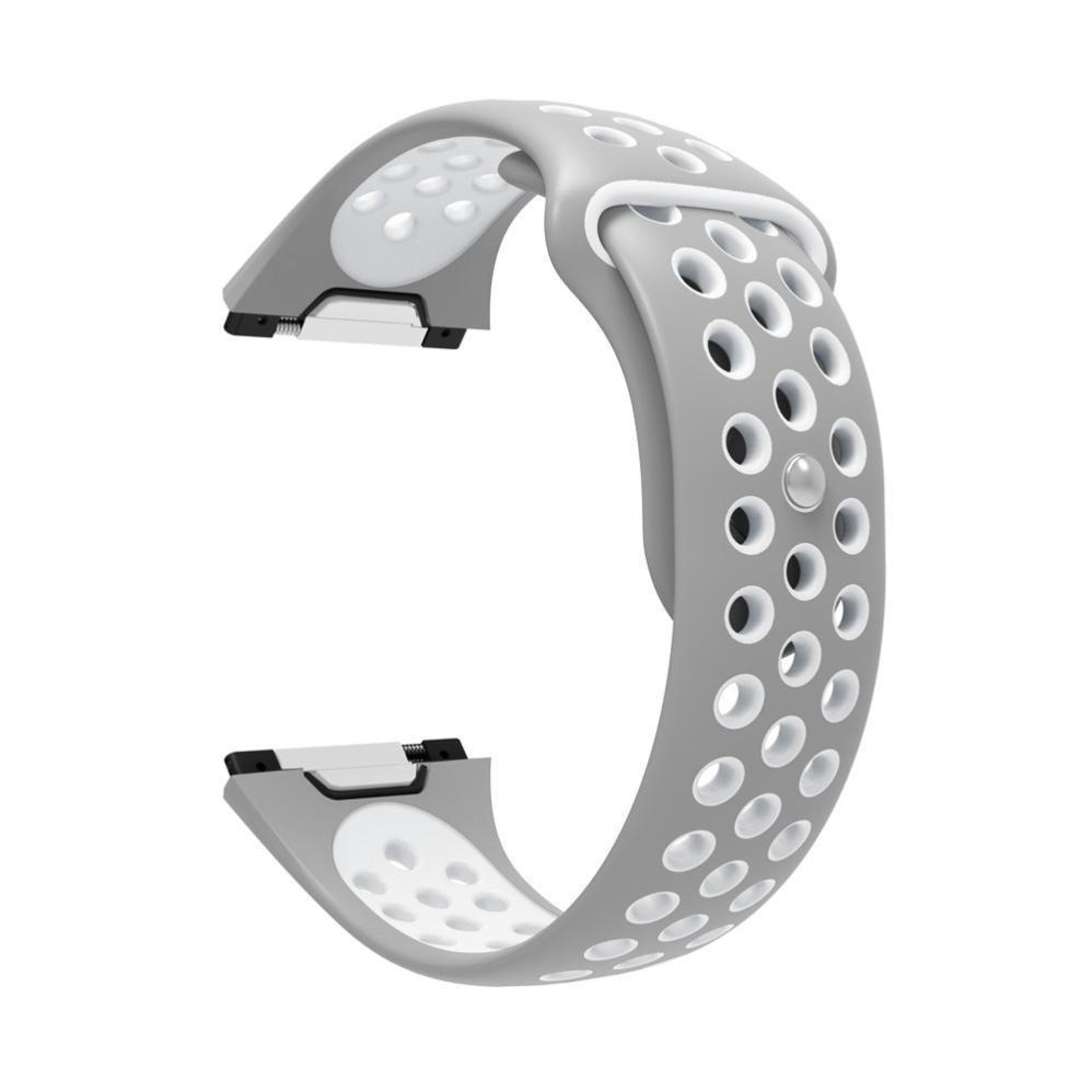 For Fitbit Ionic Silicone Watch Band Breathable Two Tone Sport Replacement Strap 1