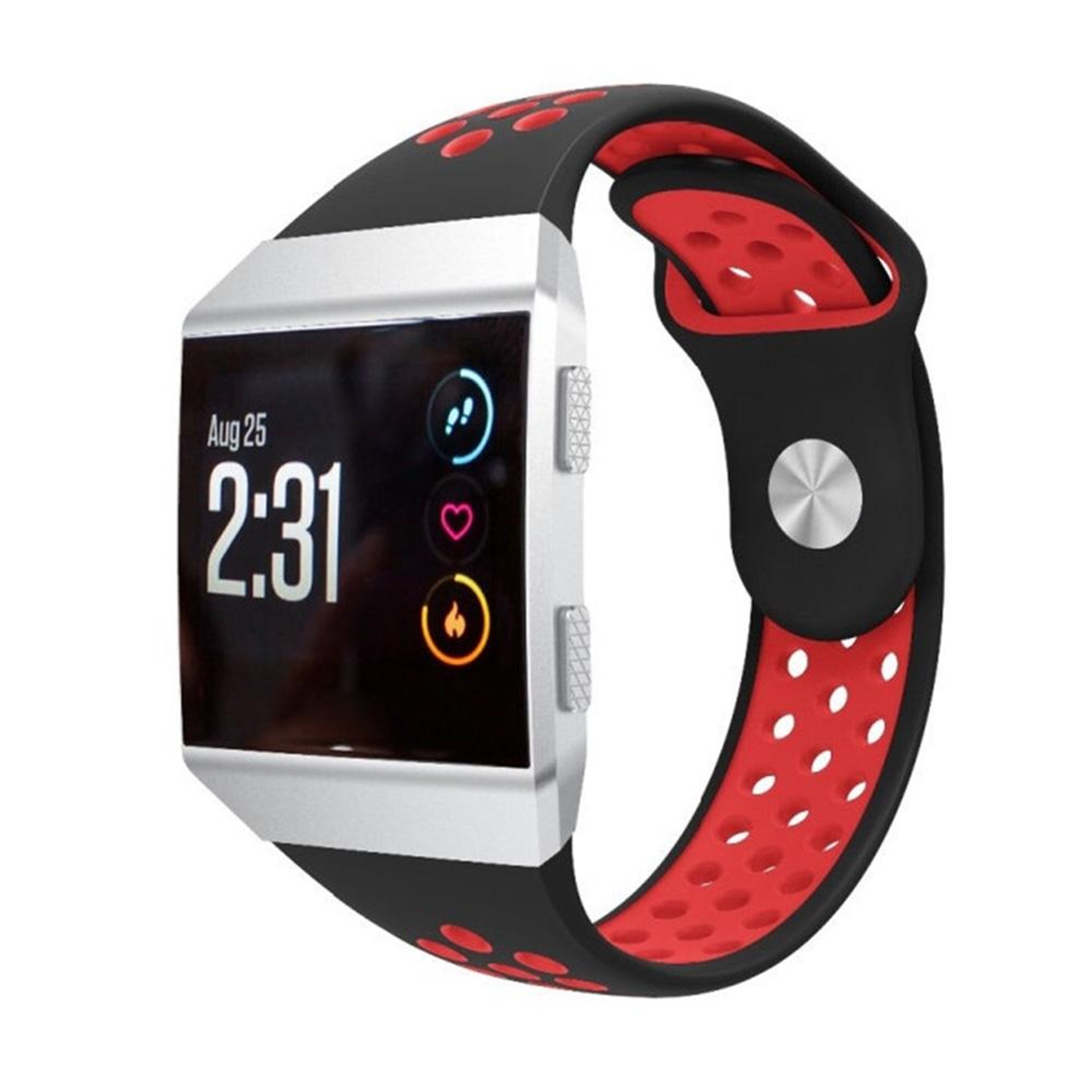 For Fitbit Ionic Silicone Watch Band Breathable Two Tone Sport Replacement Strap 7