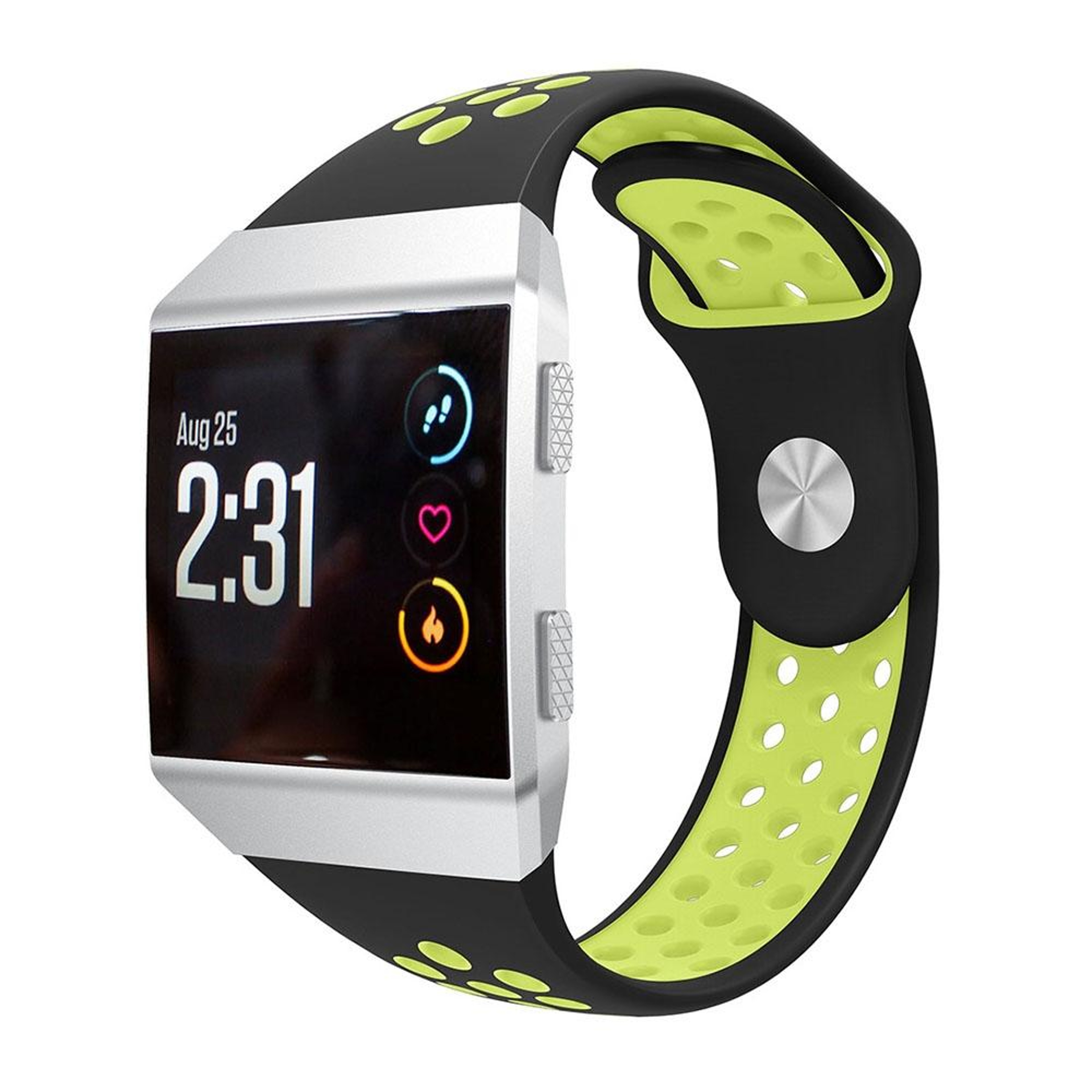 For Fitbit Ionic Silicone Watch Band Breathable Two Tone Sport Replacement Strap 8