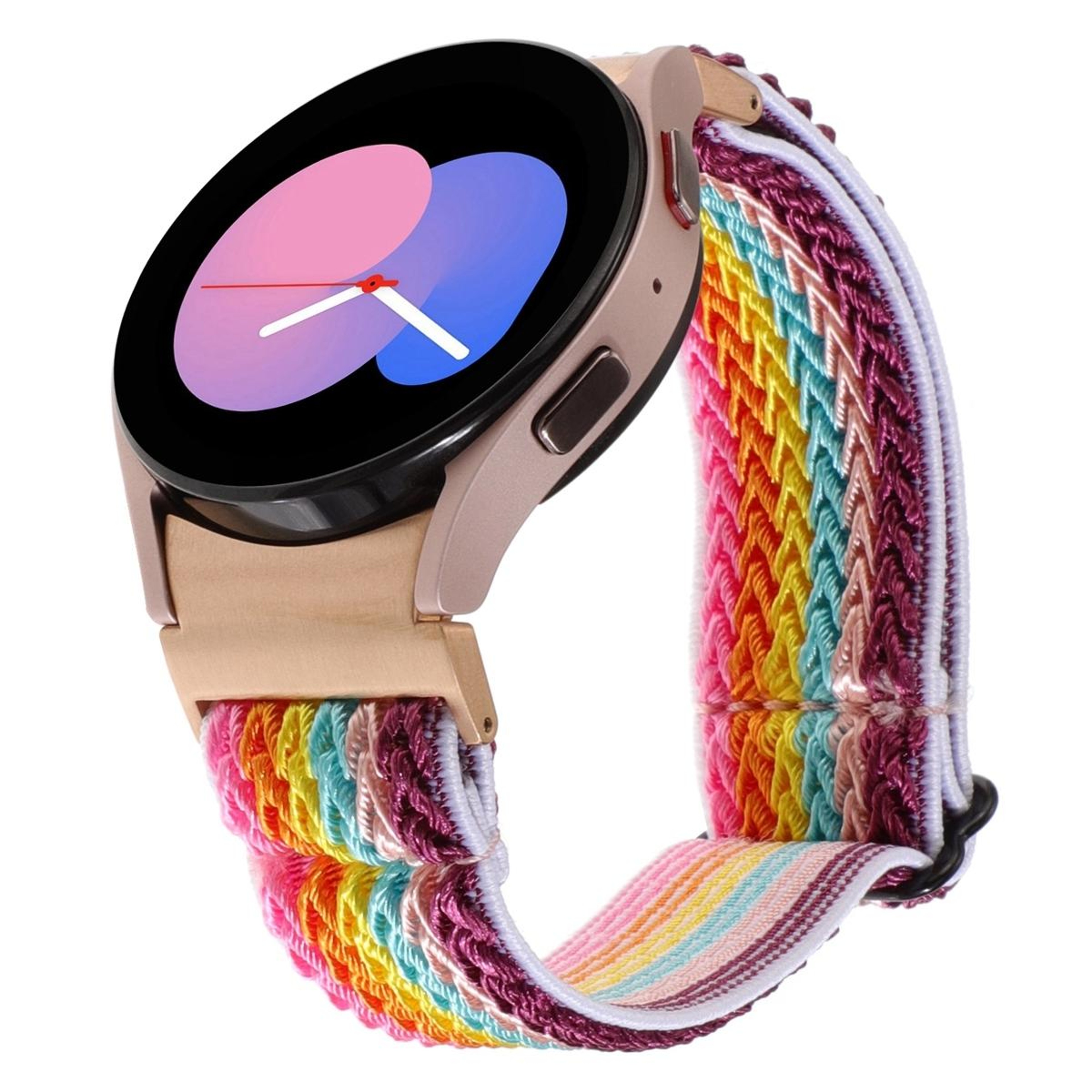 Samsung Galaxy Watch 6 5 Pro 4 Braided Nylon Watch Band Adjustable Wave Replacement Strap 2