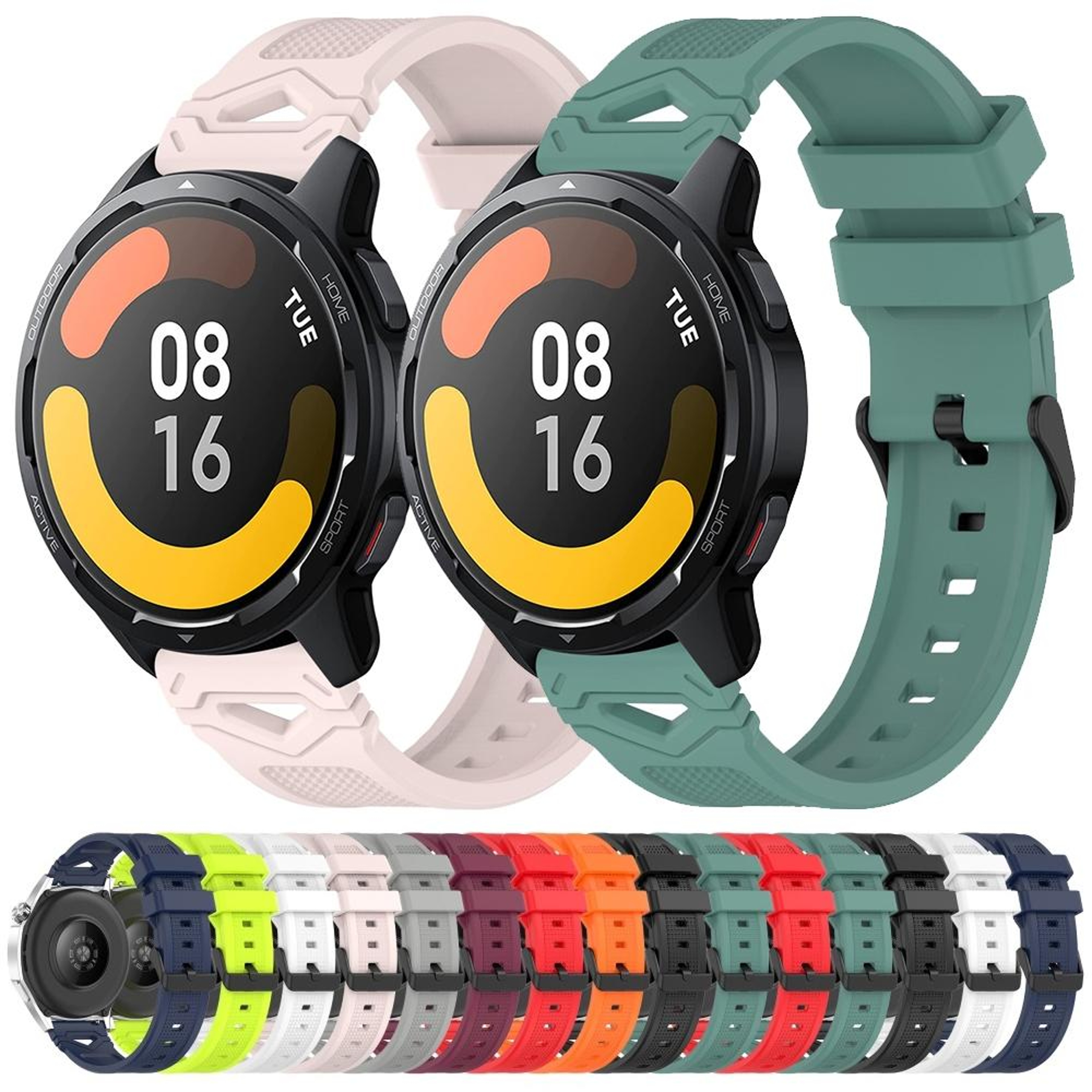 Xiaomi Watch 22mm Silicone Watch Band Soft Dotted Quick Release Replacement Strap 5