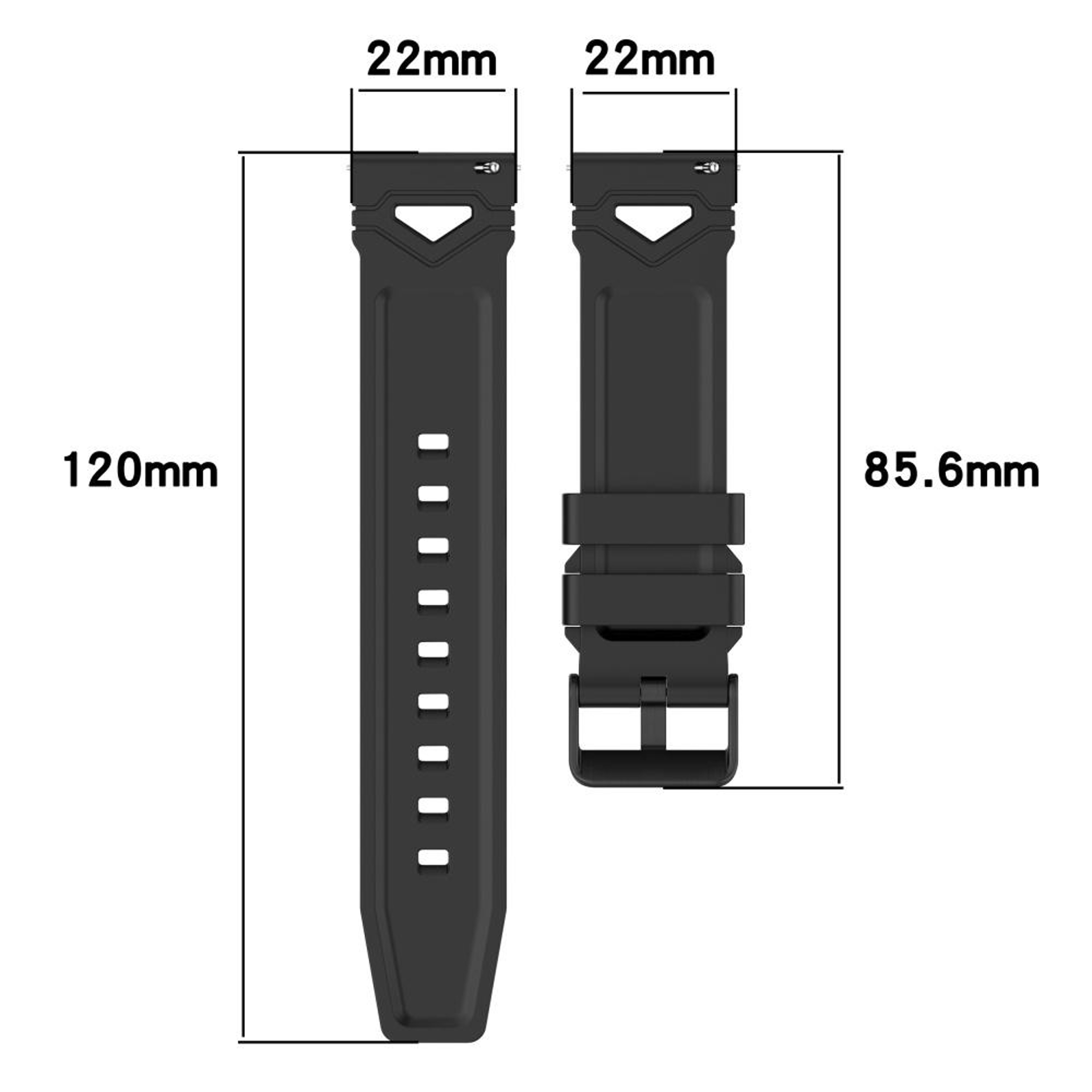 Xiaomi Watch 22mm Silicone Watch Band Soft Dotted Quick Release Replacement Strap 13