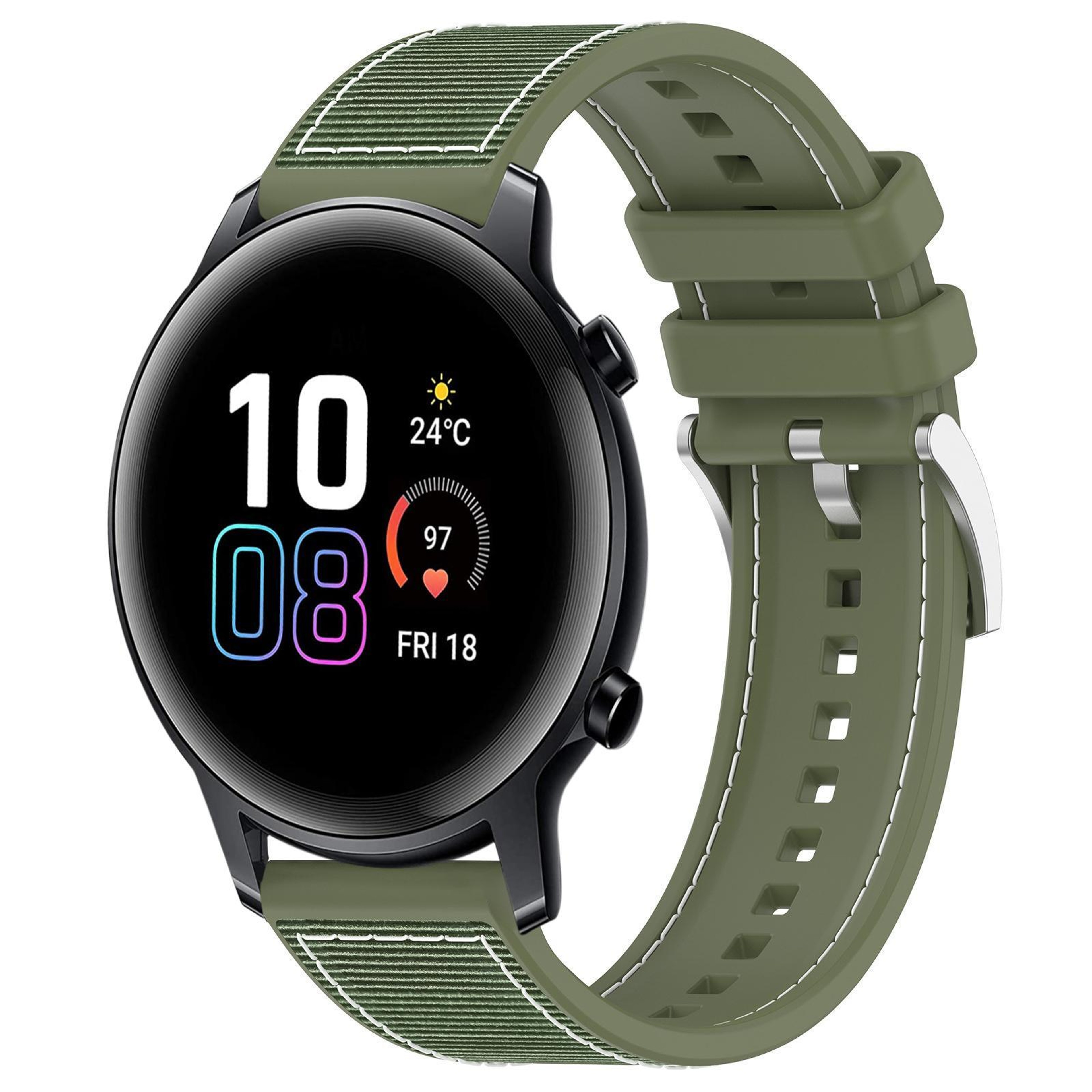 20mm Honor Watch SE Band Hybrid Nylon Silicone Watch Band For Honor Watch SE MagicWatch 2 42mm 9