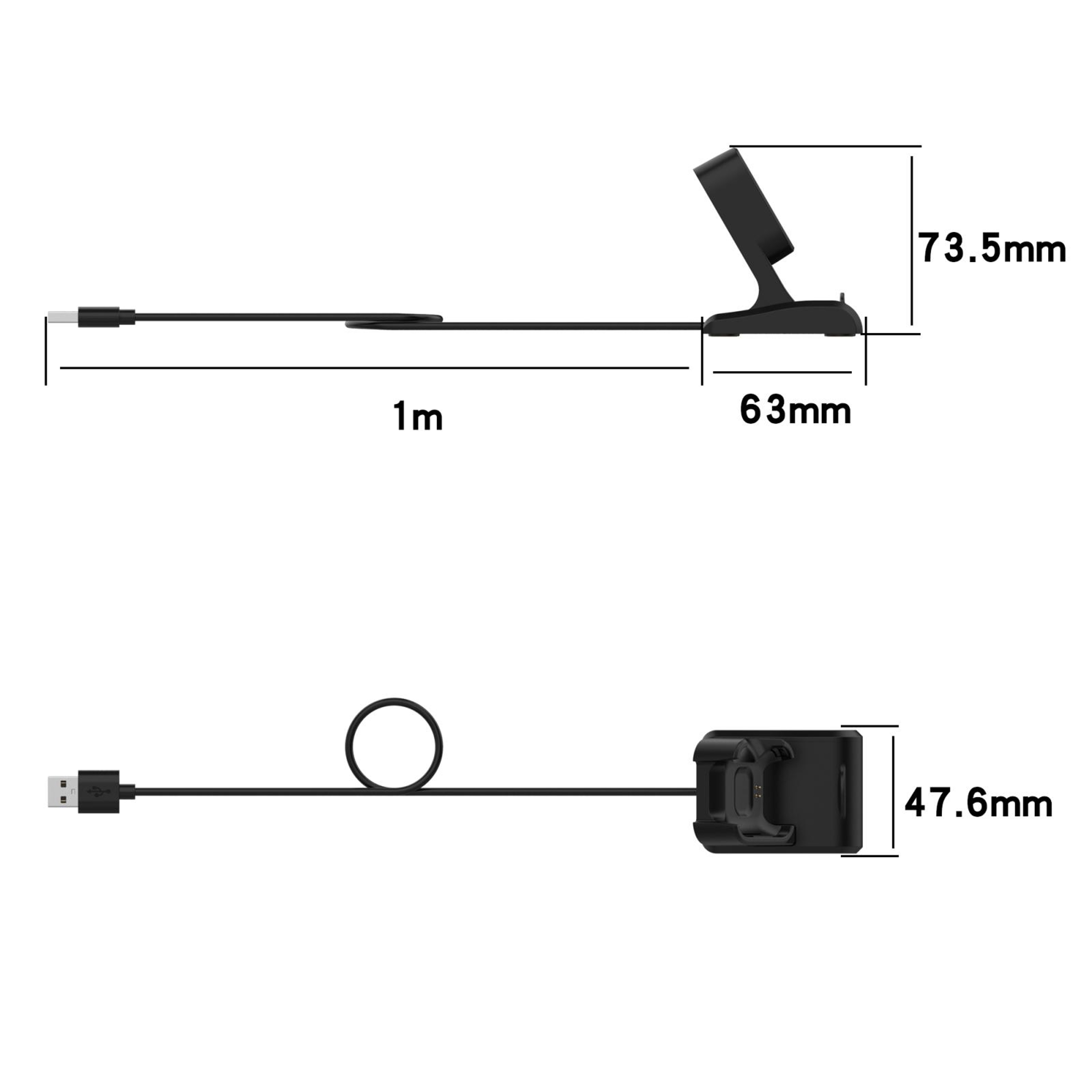 Xiaomi Mi Watch Lite Redmi Watch Magnetic Charger USB Charging Cable Dock With Data Function 3