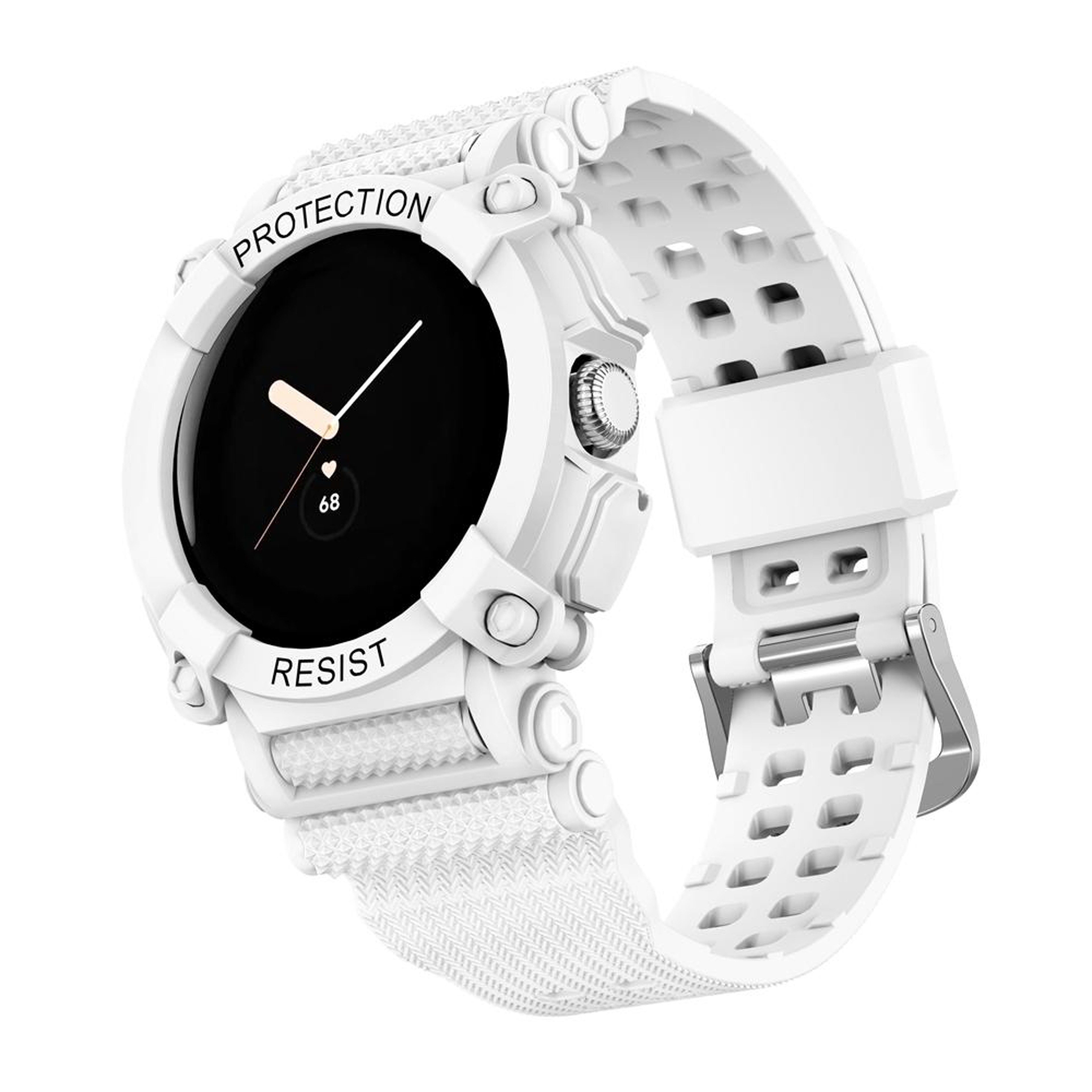 Google Pixel Watch Silicone Watch Band Three Proof Integrated Replacement Strap – view 3