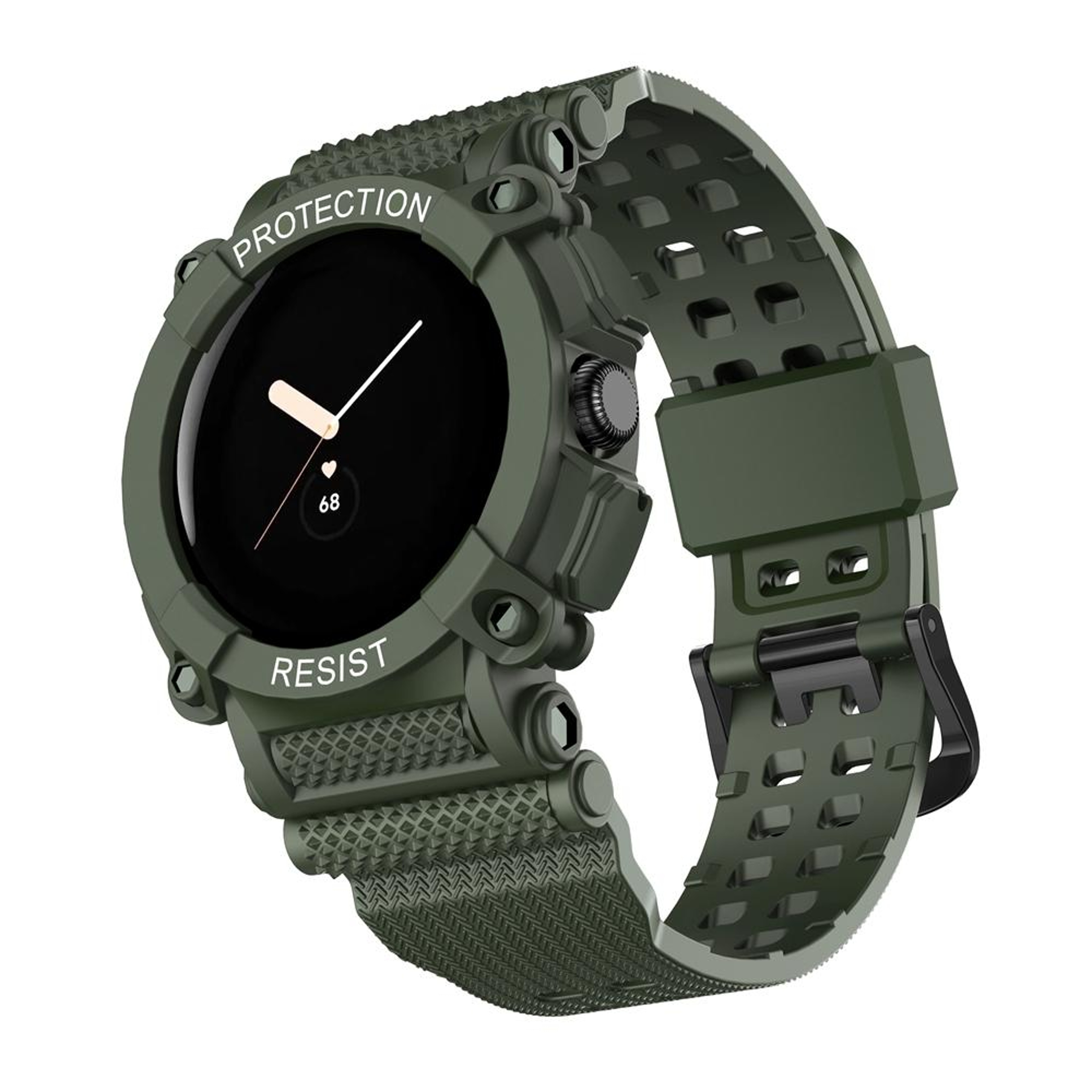 Google Pixel Watch Silicone Watch Band Three Proof Integrated Replacement Strap – view 9