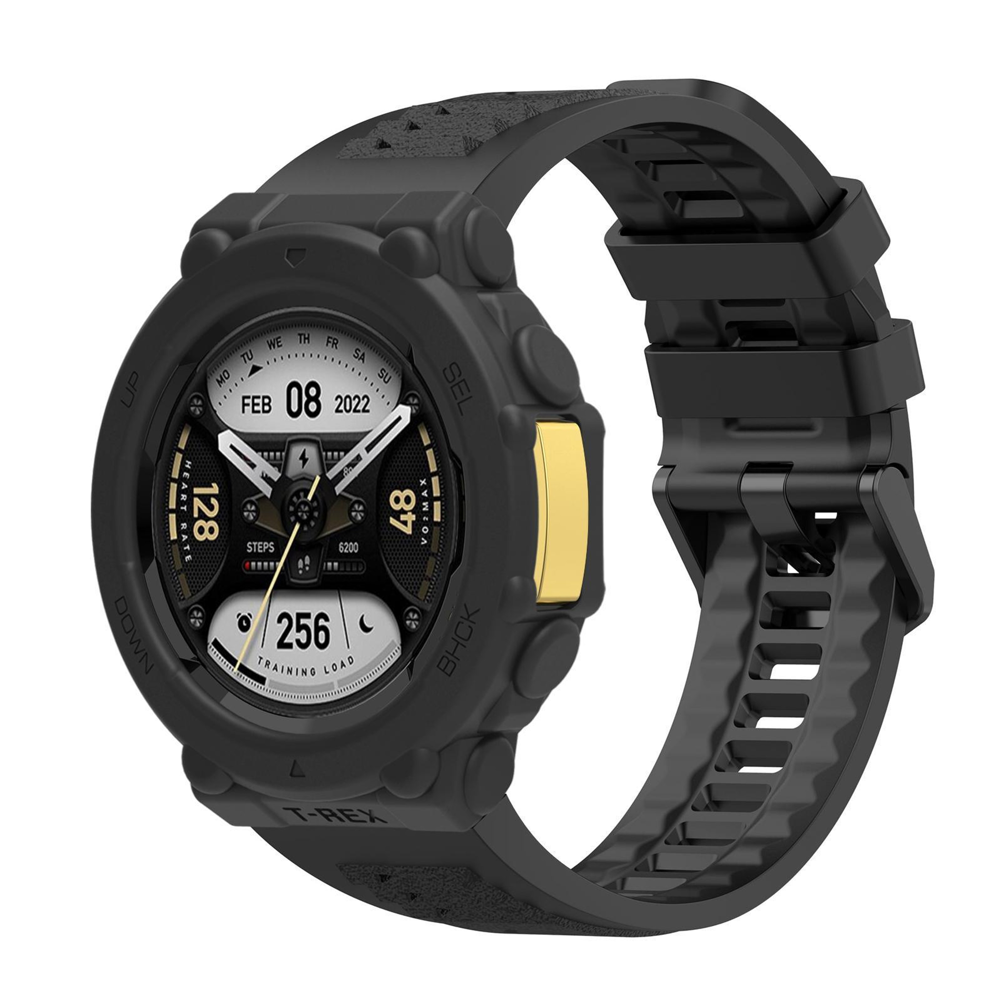 Huami Amazfit T Rex 2 Silicone Watch Band with Protective Watch Cover Sport Strap – view 3