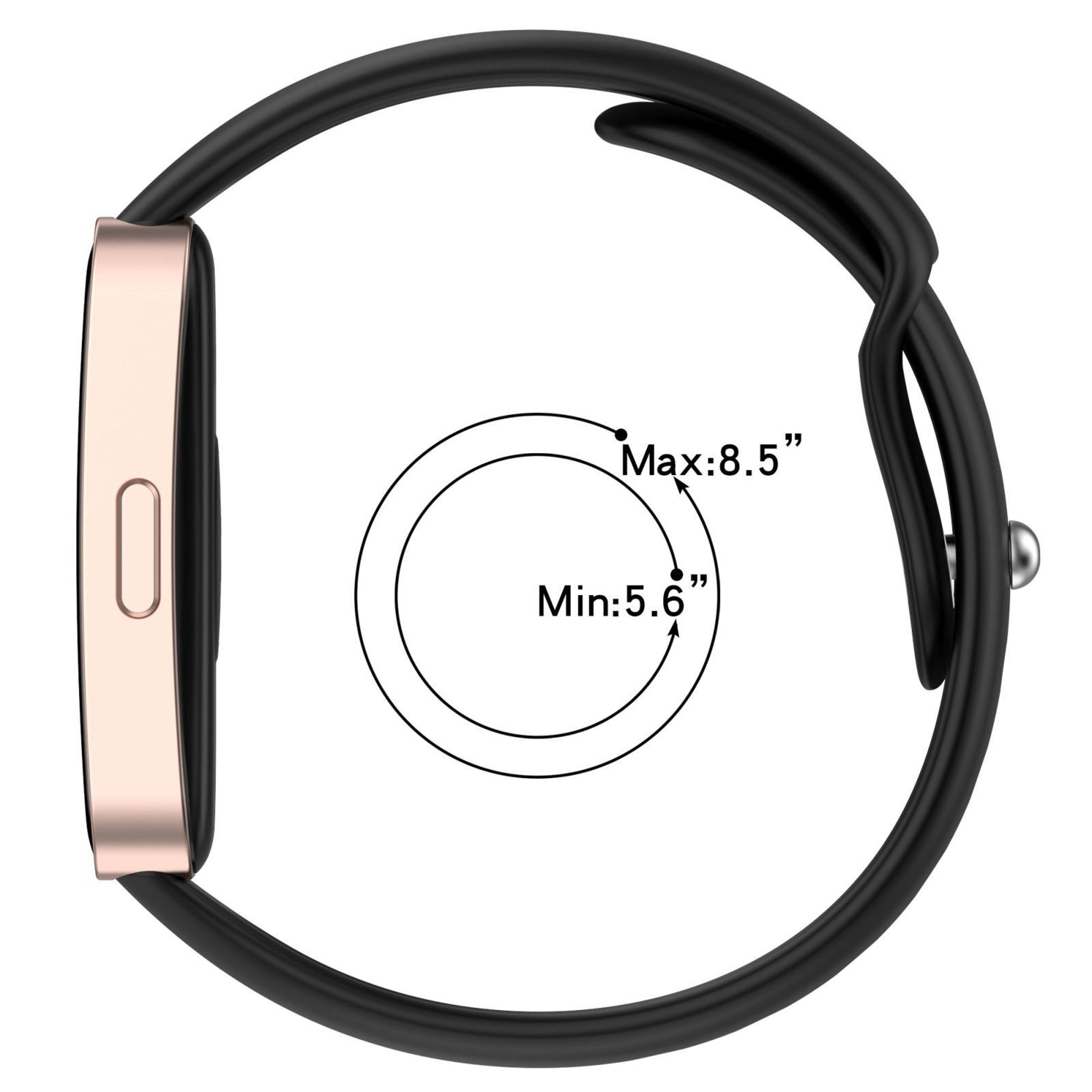 Huawei Band 10 9 8 Silicone Watch Band XDfind Reverse Buckle Adjustable Replacement Strap 11