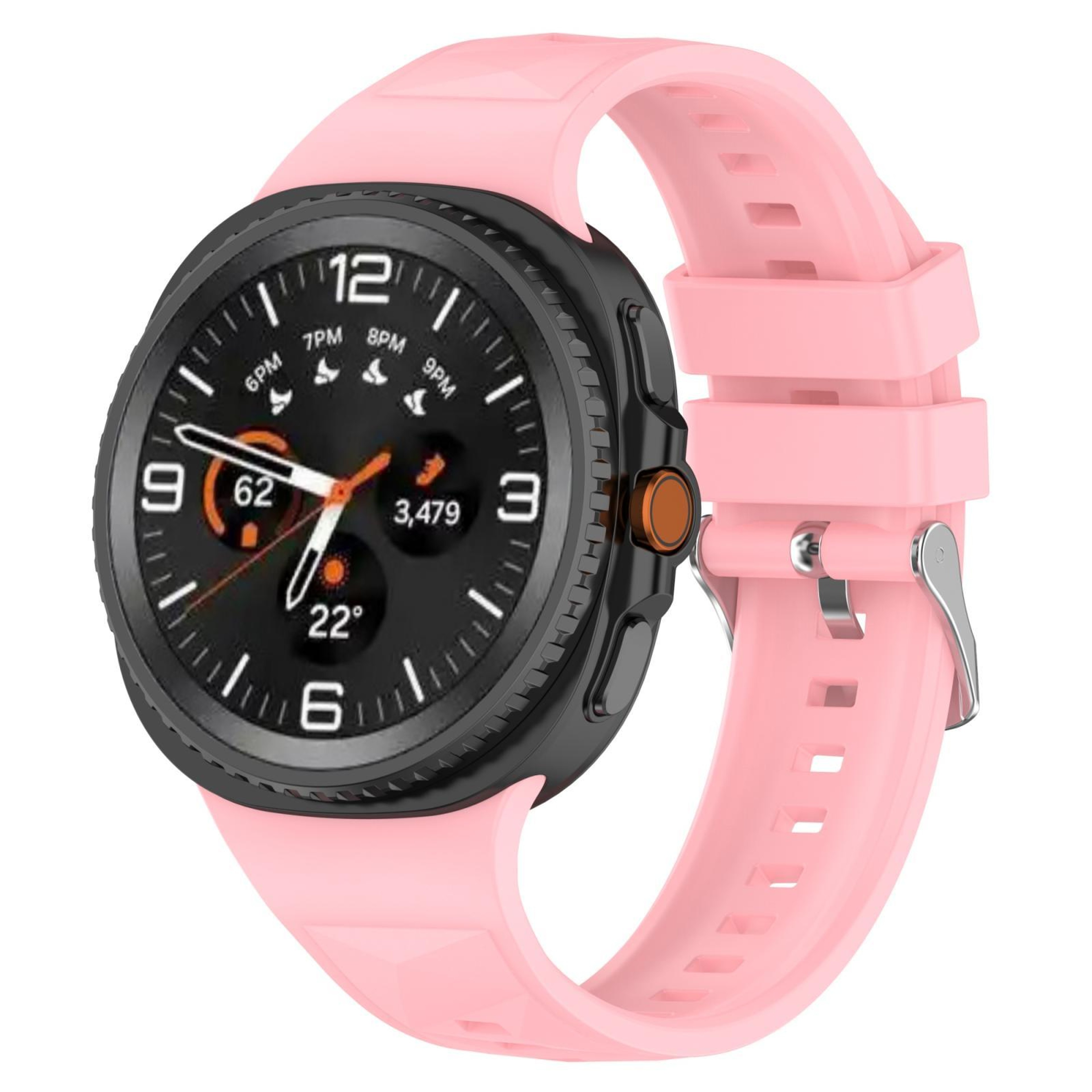 Samsung Galaxy Watch 8 Classic Silicone Watch Band Ice Crystal Texture Replacement Strap – view 13