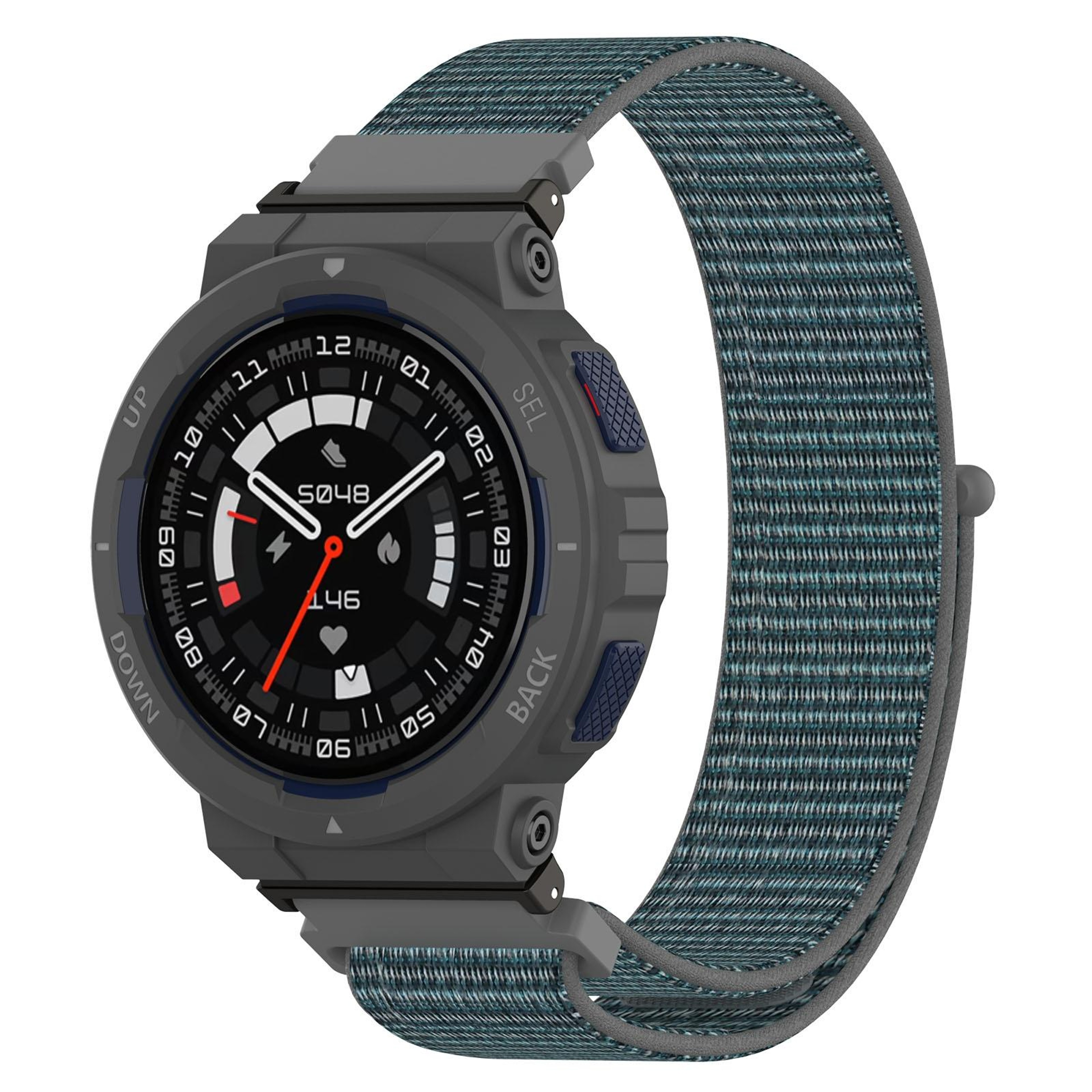 For Amazfit Active Edge Nylon Watch Band Breathable Hook and Loop Strap Replacement – view 12