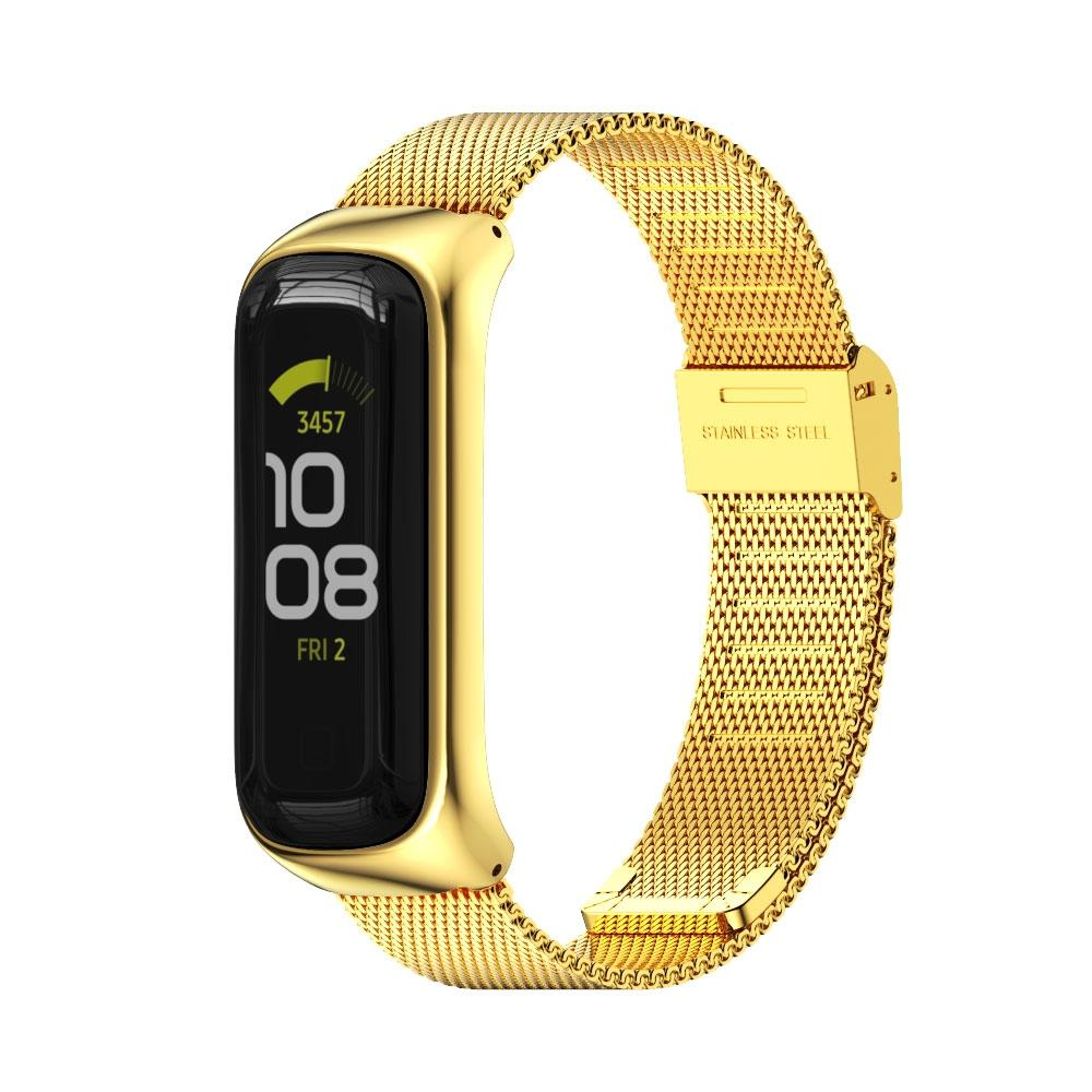 MIJOBS Samsung Galaxy Fit 2 Watch Band Stainless Steel Milanese Magnetic Replacement Strap 4