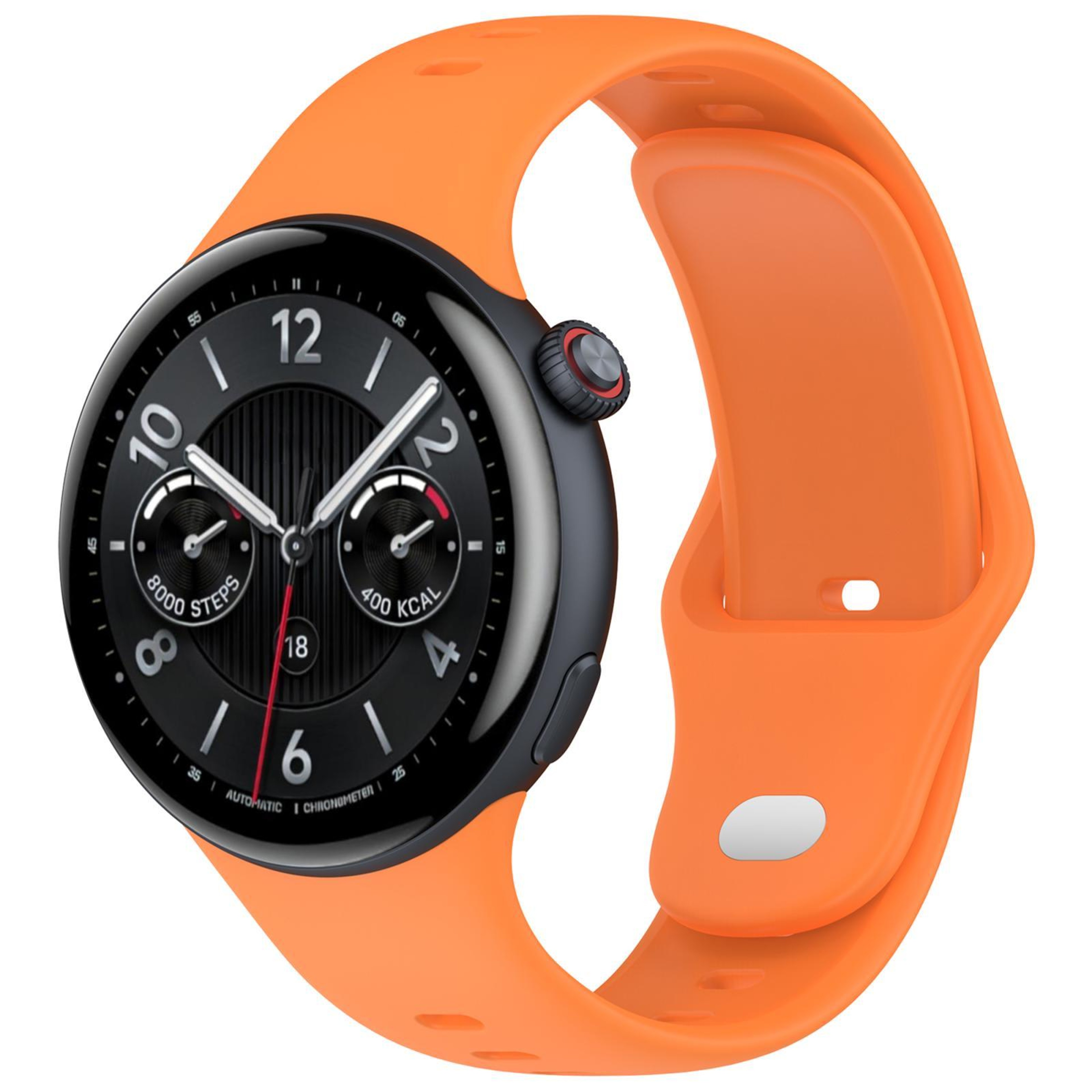 Vivo Watch 5 Silicone Watch Band Soft Adjustable Reverse Buckle Replacement Strap 4