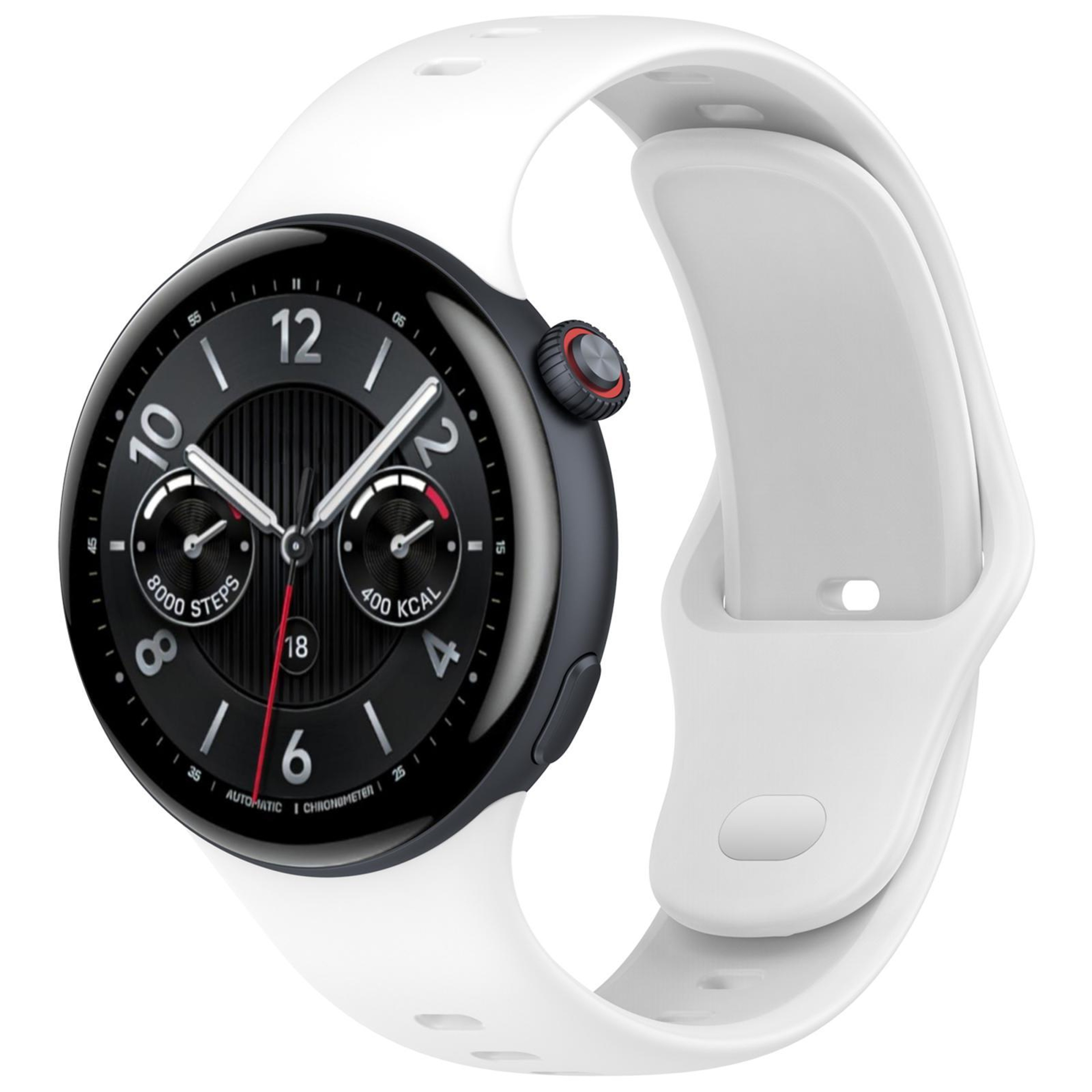 Vivo Watch 5 Silicone Watch Band Soft Adjustable Reverse Buckle Replacement Strap 14