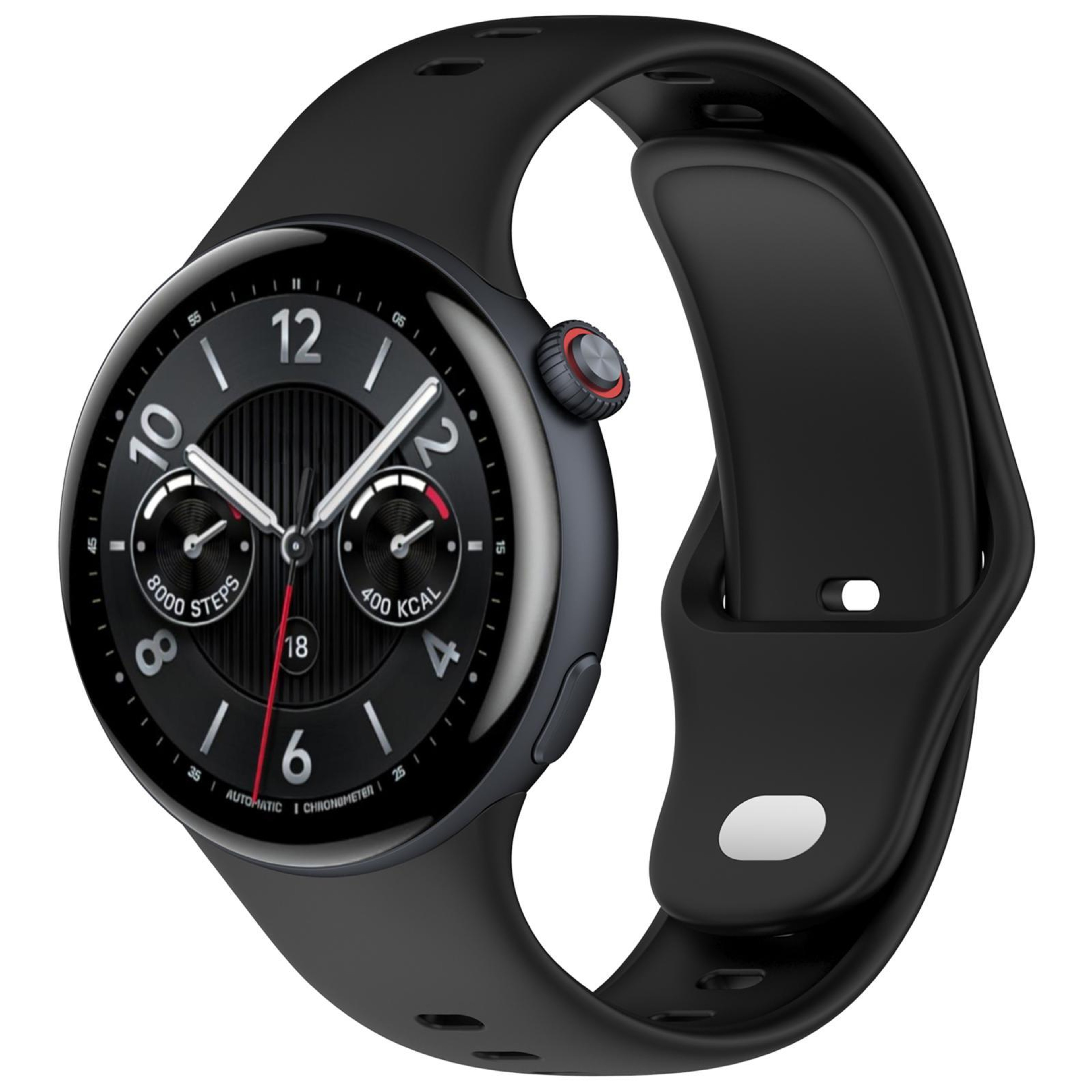 Vivo Watch 5 Silicone Watch Band Soft Adjustable Reverse Buckle Replacement Strap 3