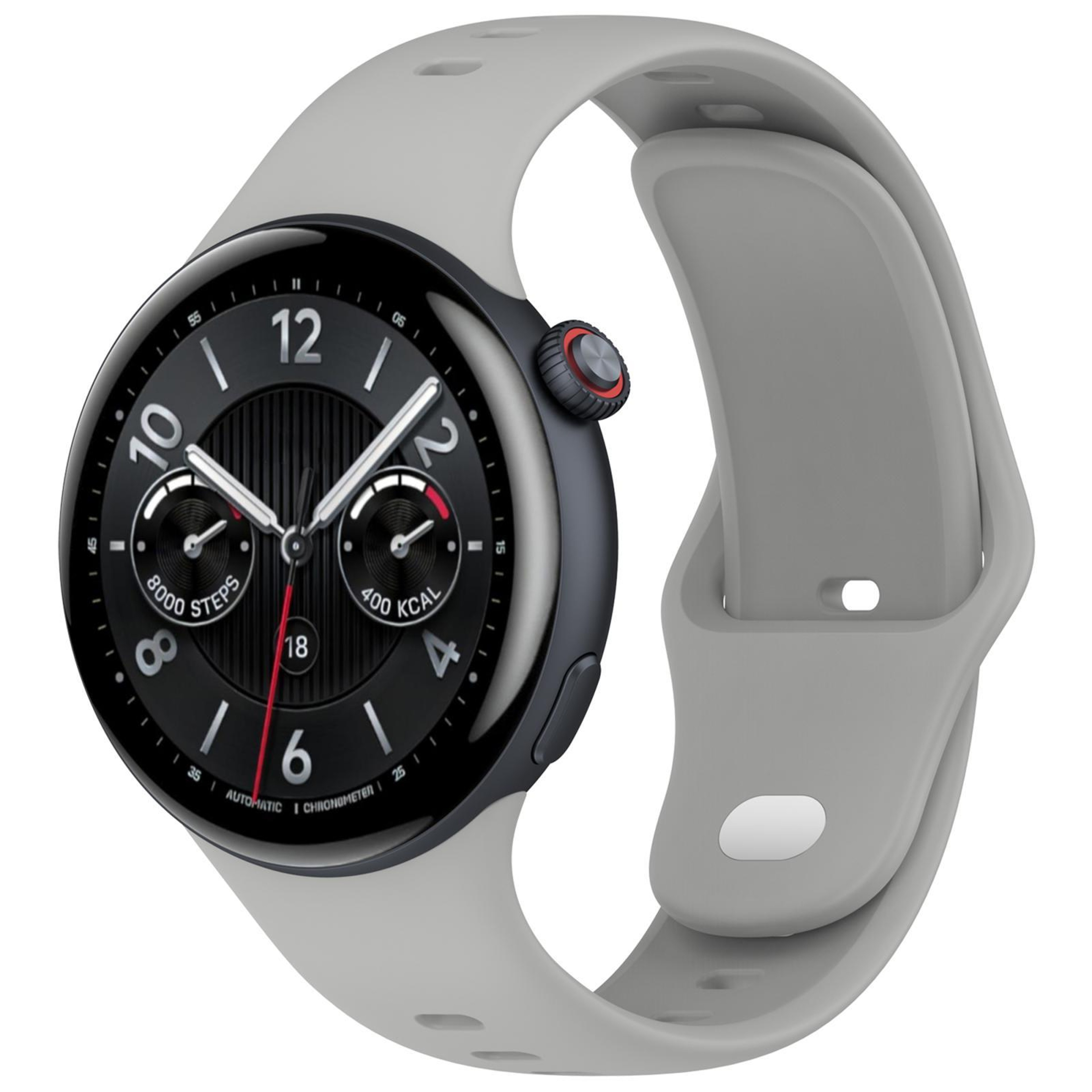Vivo Watch 5 Silicone Watch Band Soft Adjustable Reverse Buckle Replacement Strap 2