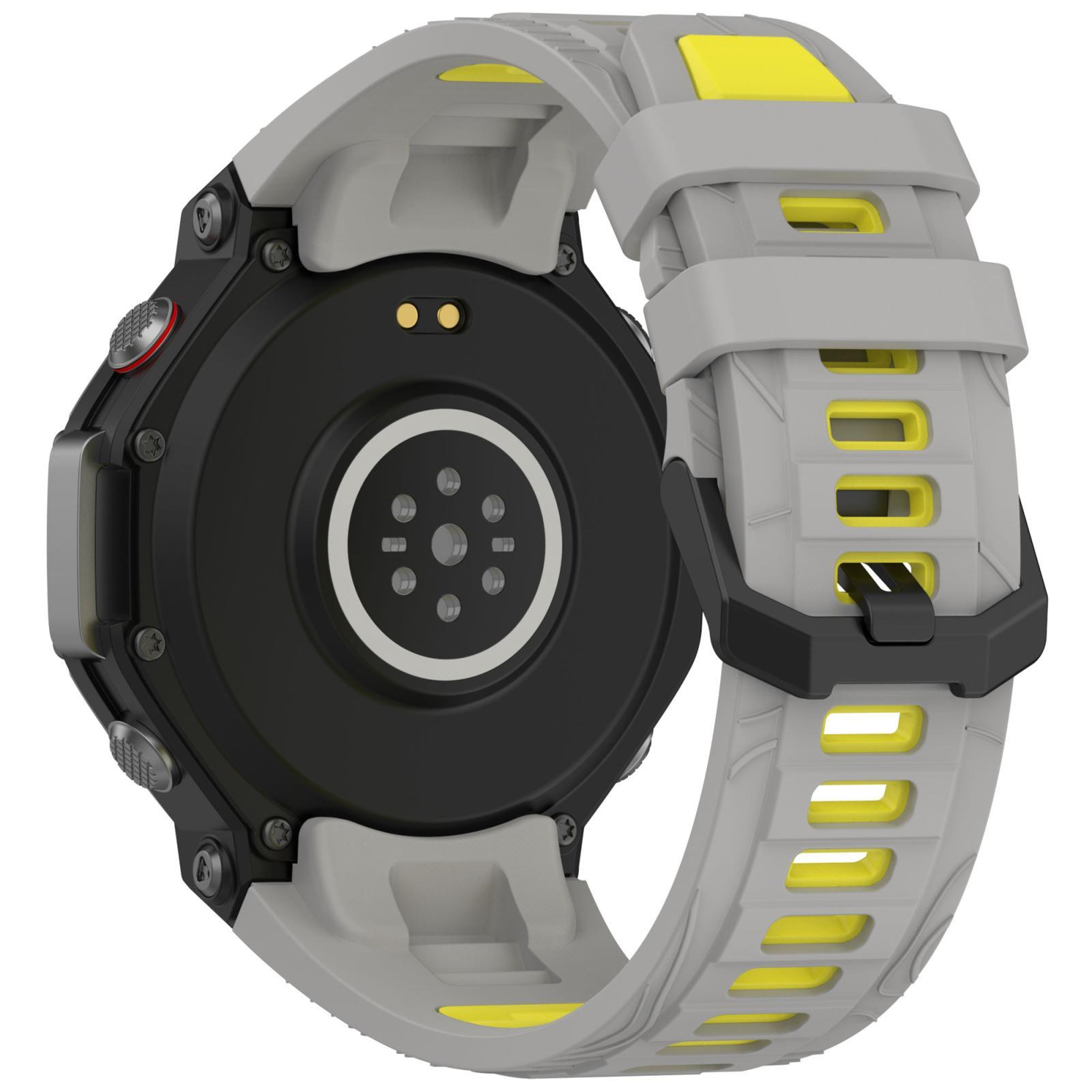 Amazfit T Rex 3 Silicone Watch Band Two Color Sport Replacement Strap With Black Buckle 4