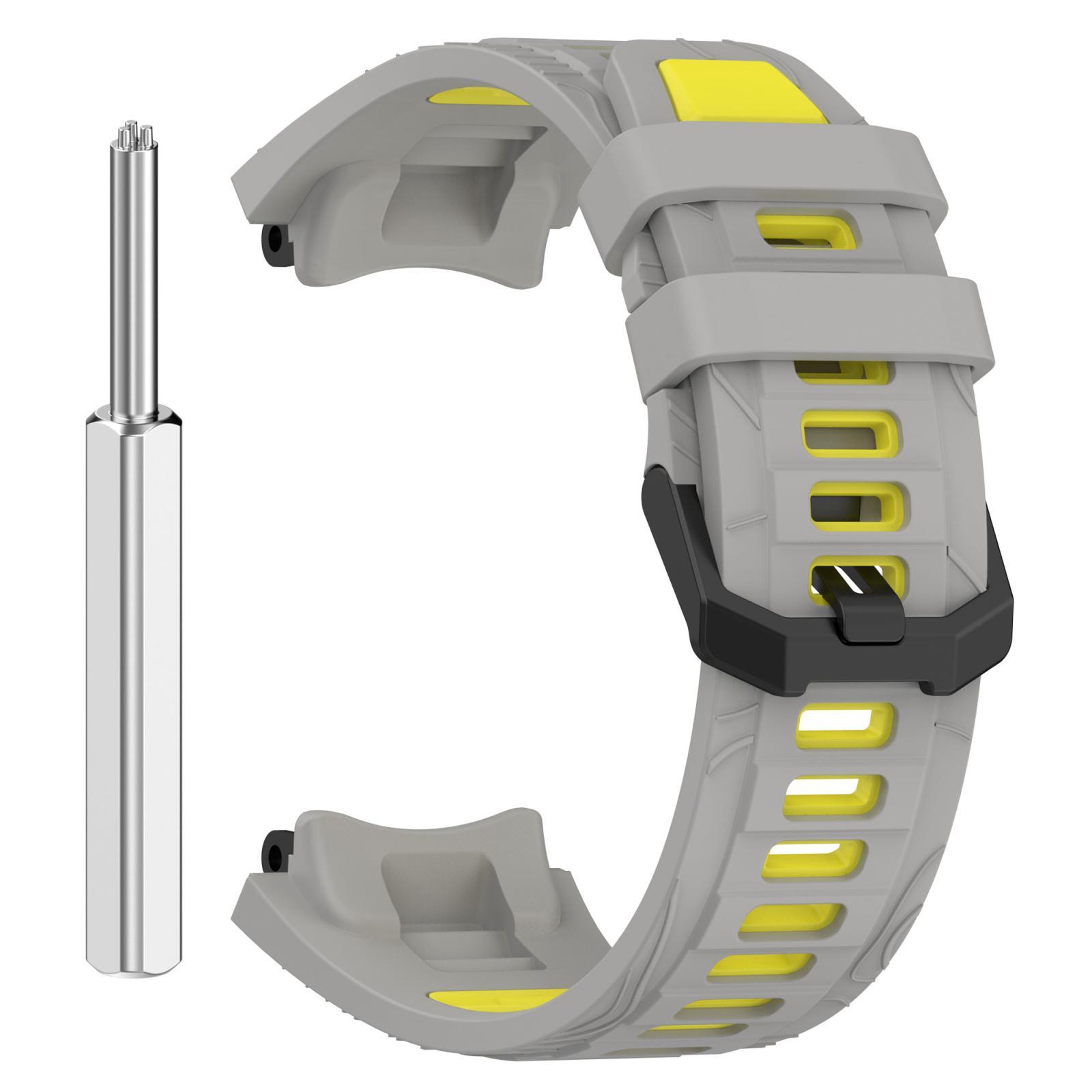 Amazfit T Rex 3 Silicone Watch Band Two Color Sport Replacement Strap With Black Buckle 6