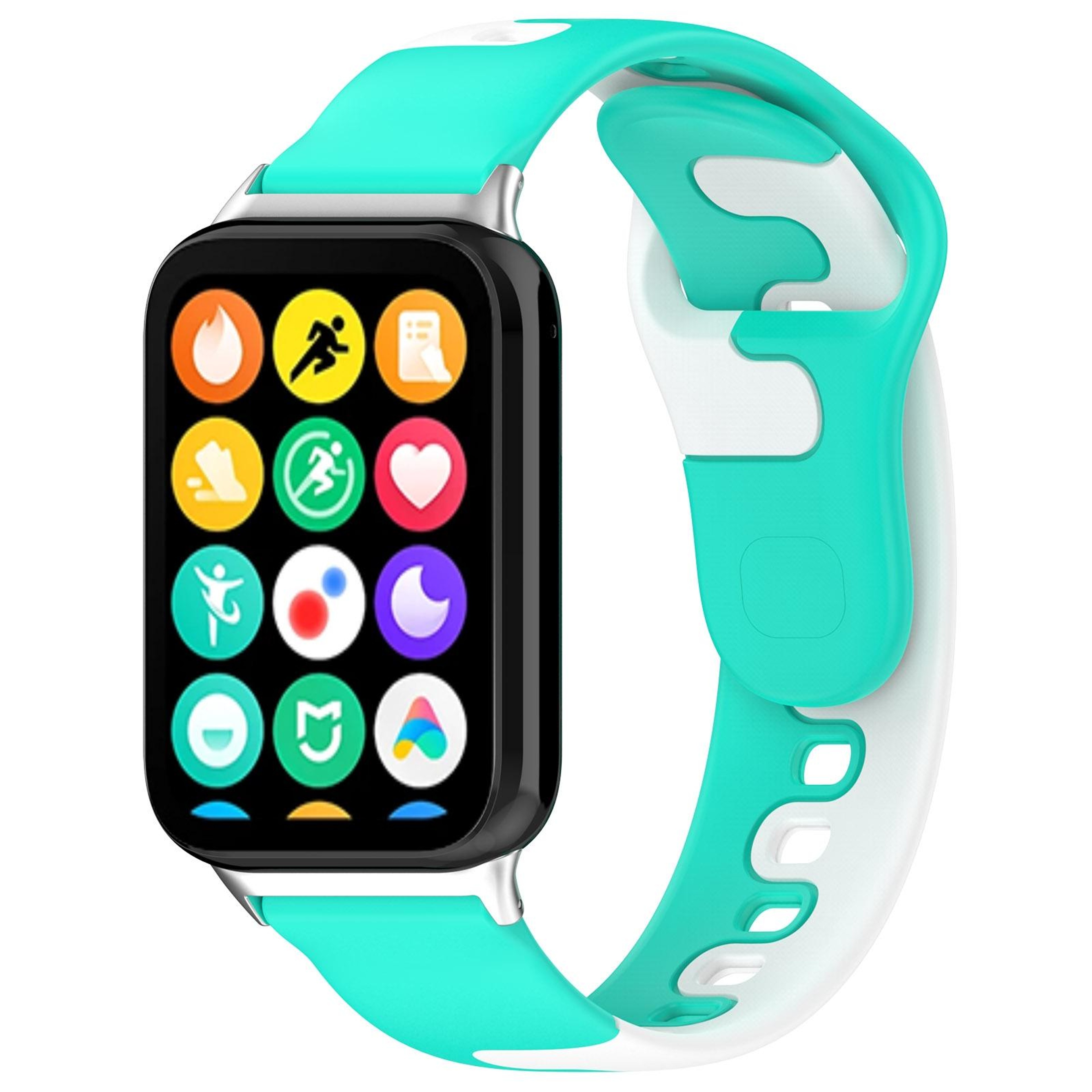 Xiaomi Band 10 Pro Redmi Watch 6 5 Dual Color Silicone Watch Band Replacement Strap 15