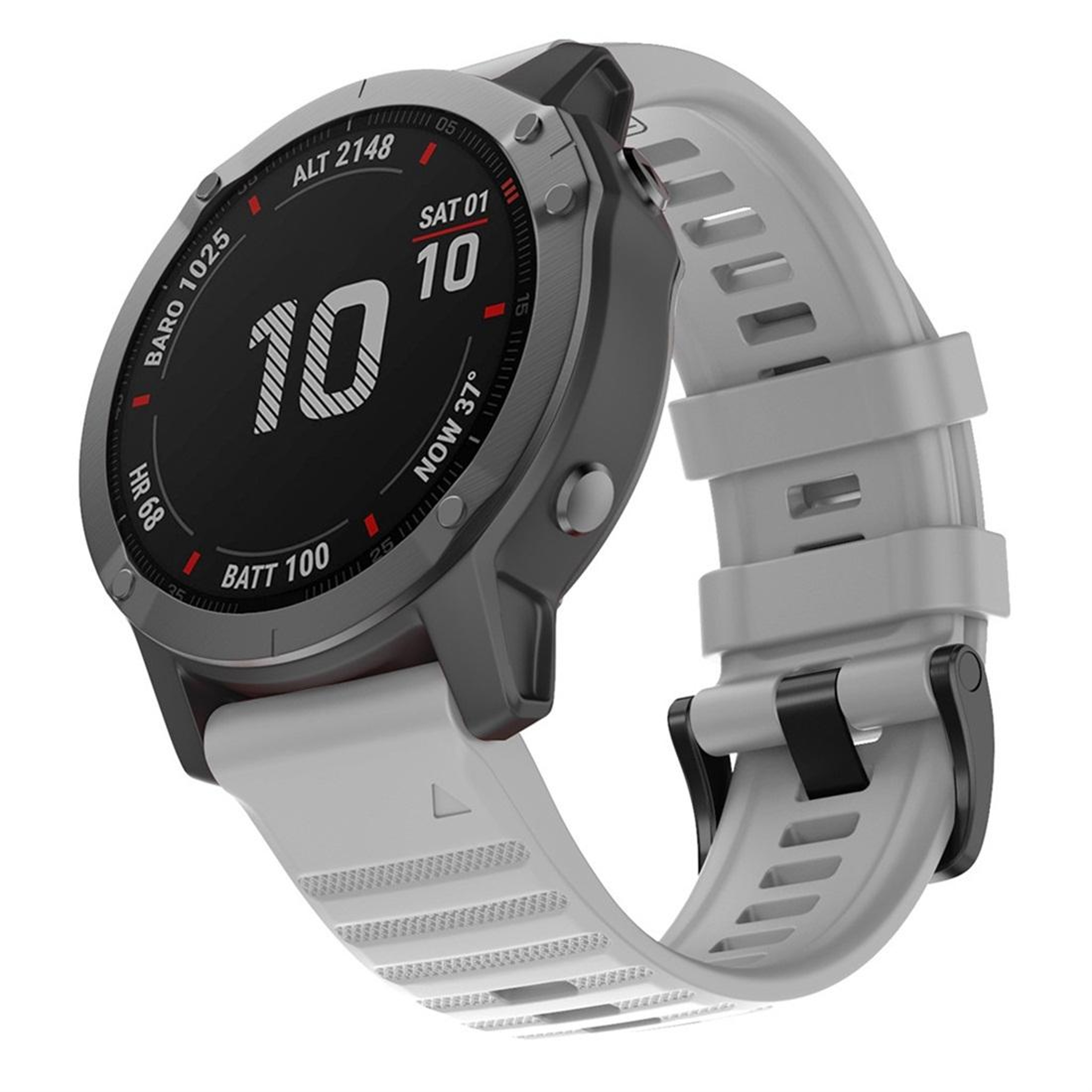 Garmin Fenix 6 22mm Silicone Watch Band Soft Replacement Watch Strap 4