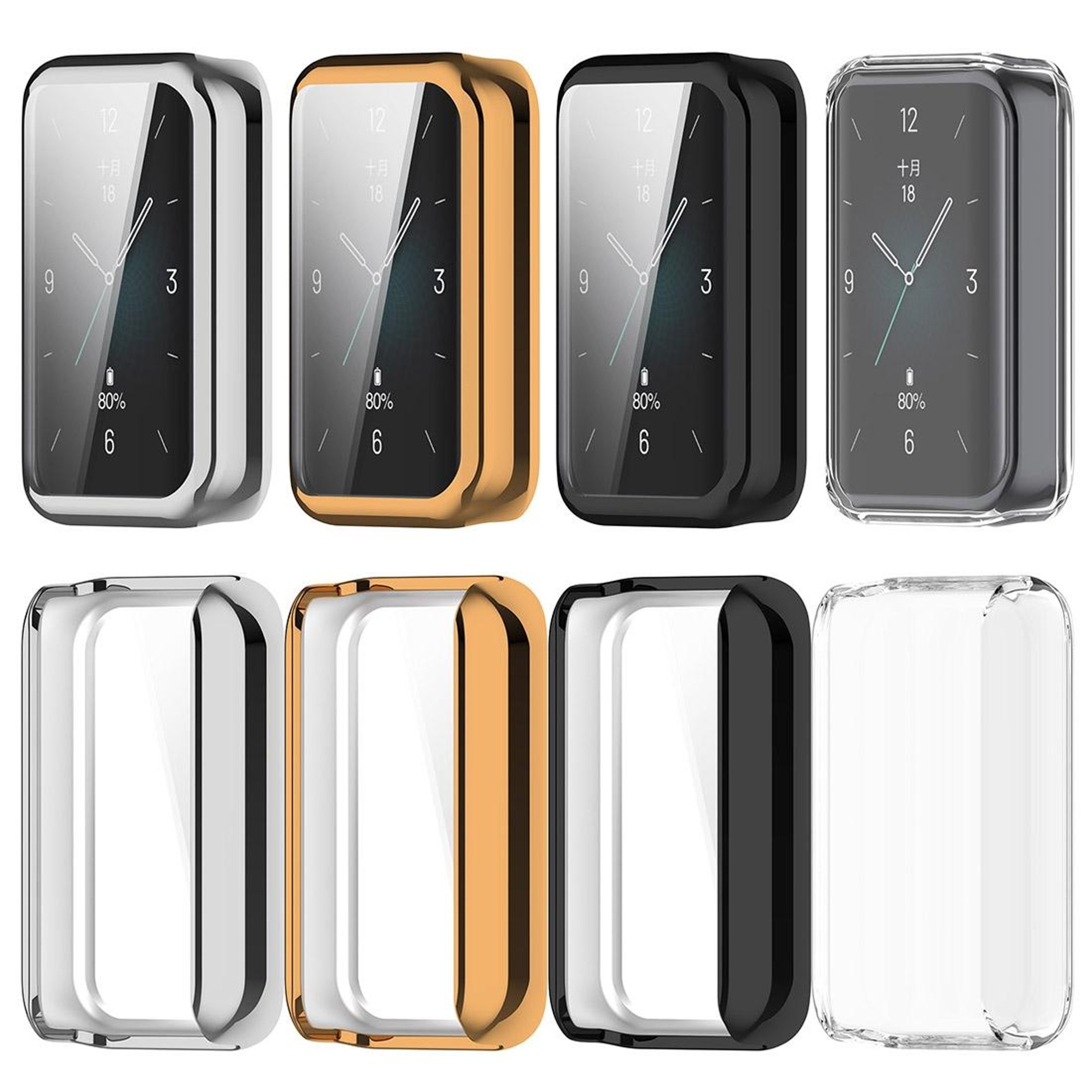 Honor Band 9 TPU Protective Case Full Coverage Electroplated Watch Cover 10