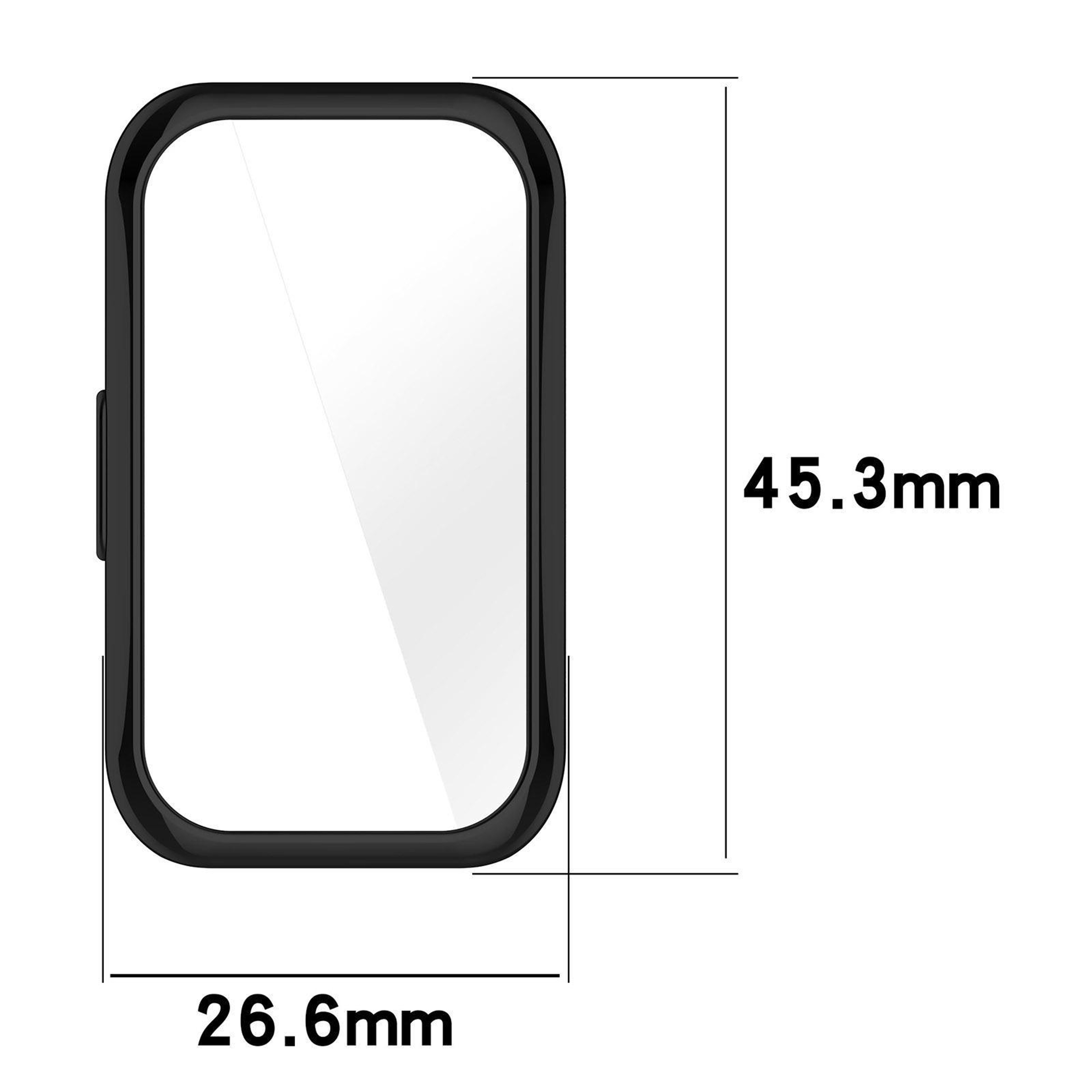 Huawei Band 10 9 8 Milanese Magnetic Watch Band With TPU Protective Cover Stainless Steel Strap 11