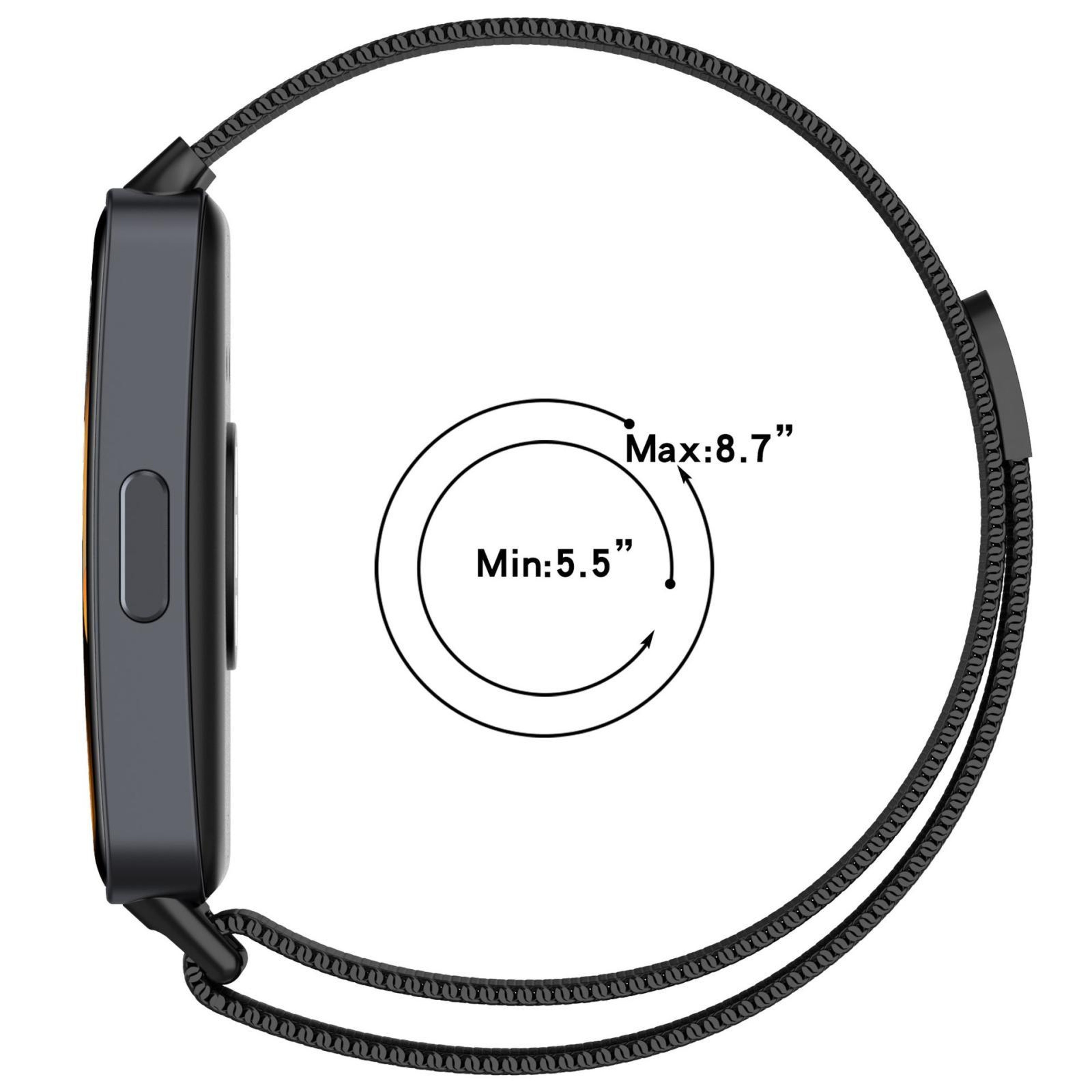 Huawei Band 10 9 8 Milanese Magnetic Watch Band With TPU Protective Cover Stainless Steel Strap 9