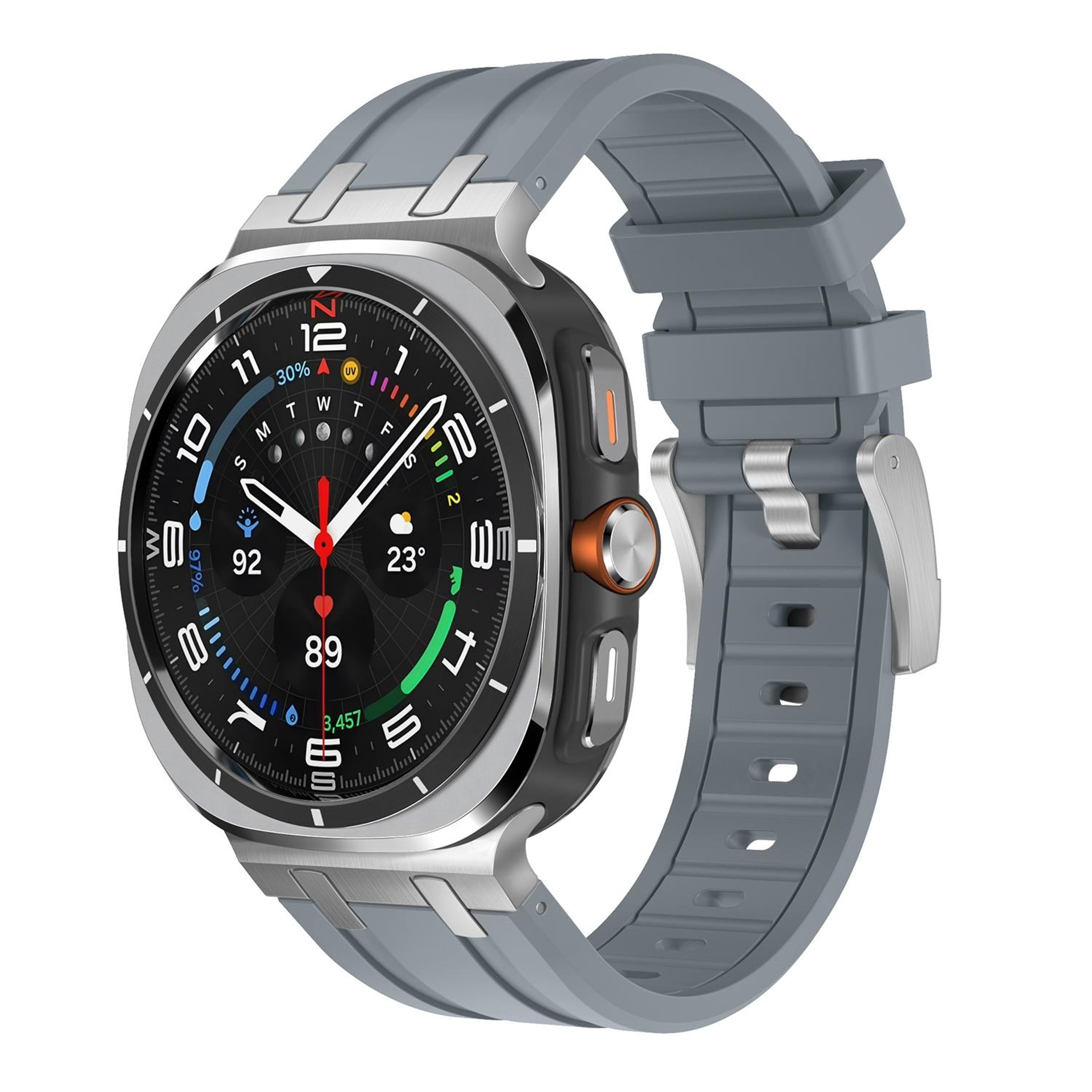 Samsung Galaxy Watch Ultra 47mm 2025 Liquid Silicone Watch Band Soft Adjustable Replacement Strap 14