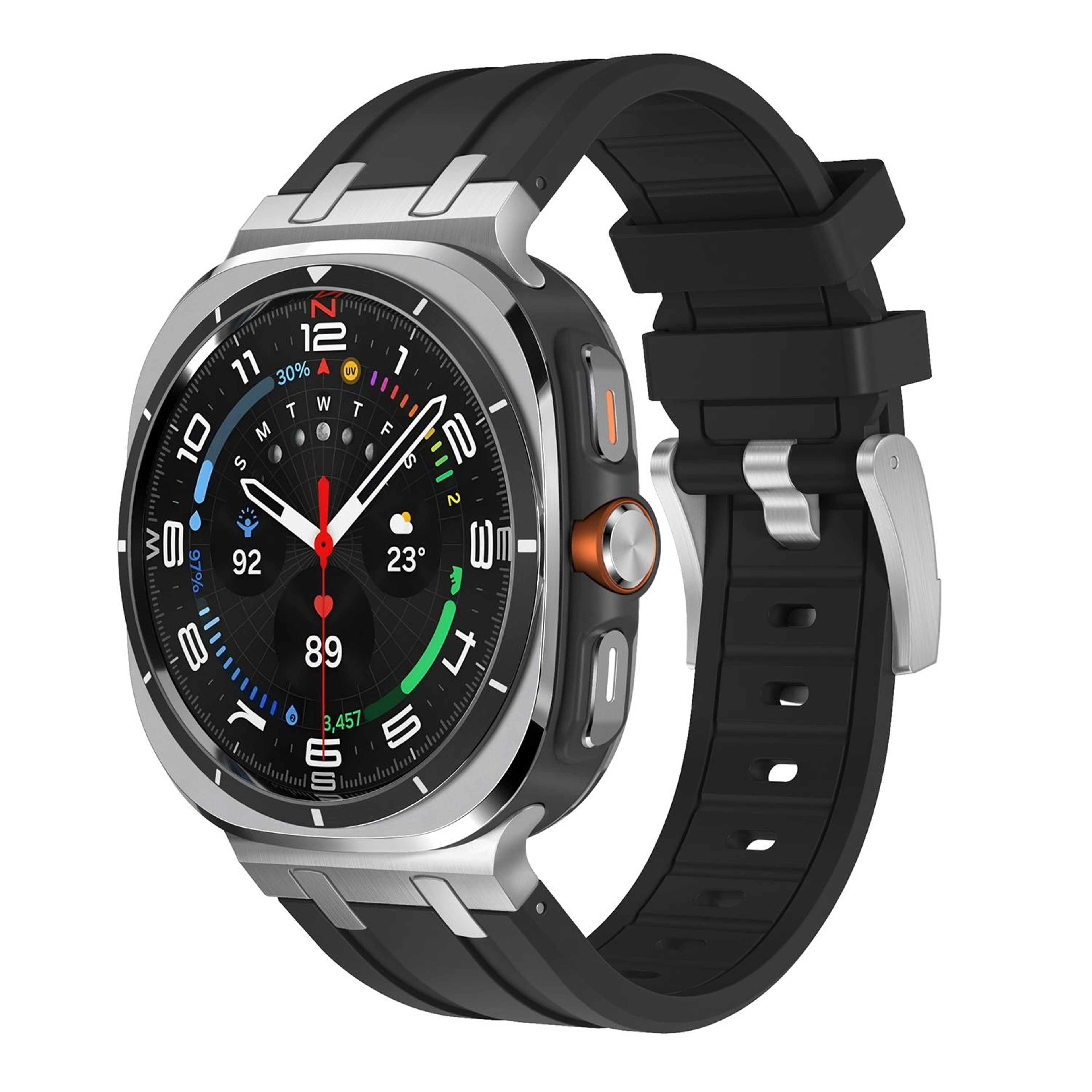 Samsung Galaxy Watch Ultra 47mm 2025 Liquid Silicone Watch Band Soft Adjustable Replacement Strap 13
