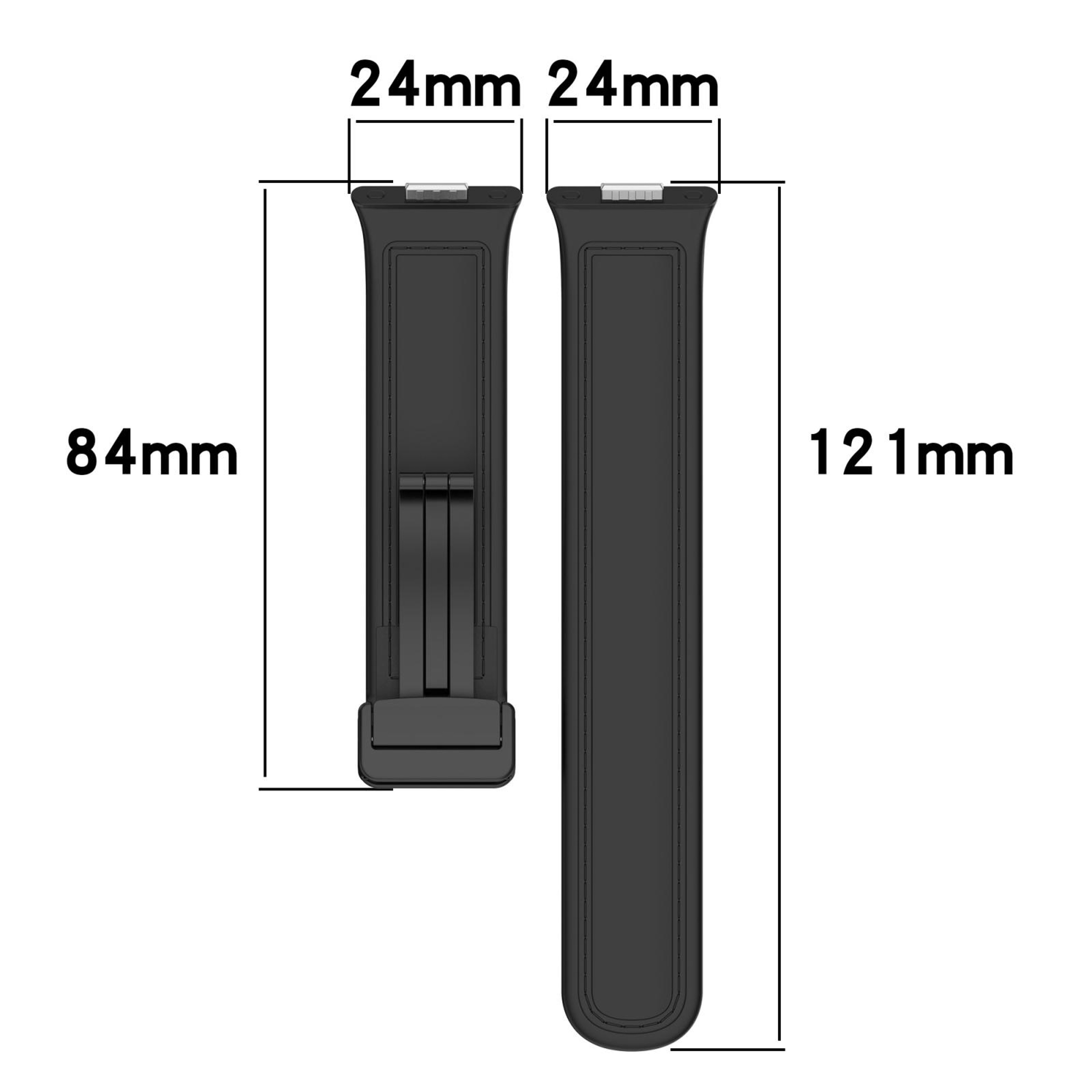 Huawei Watch Fit 3 Leather Silicone Watch Band With Magnetic Folding Buckle Replacement Strap 13