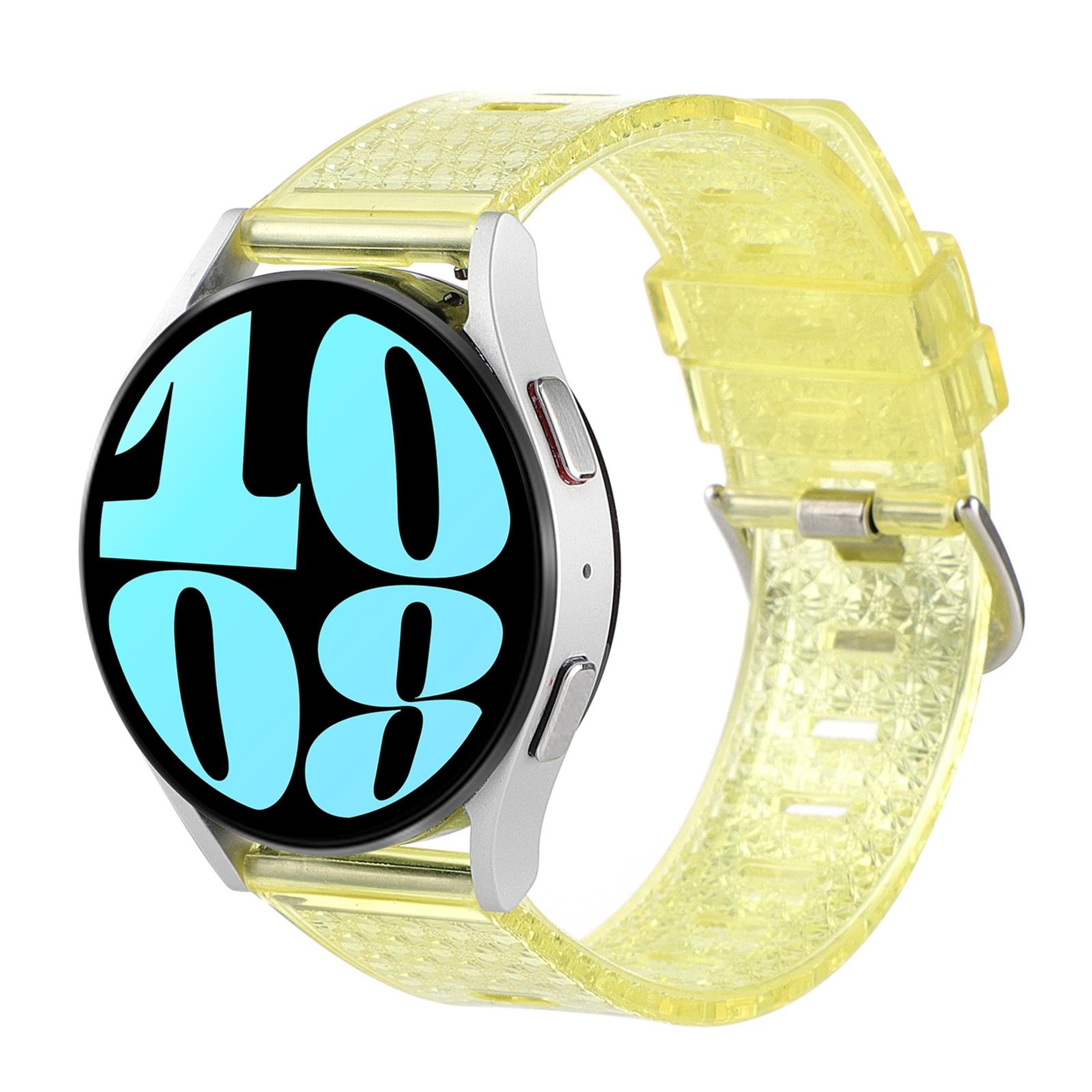 Samsung Galaxy Watch 6 Classic Transparent TPU Watch Band Shiny Diamond Replacement Strap 5