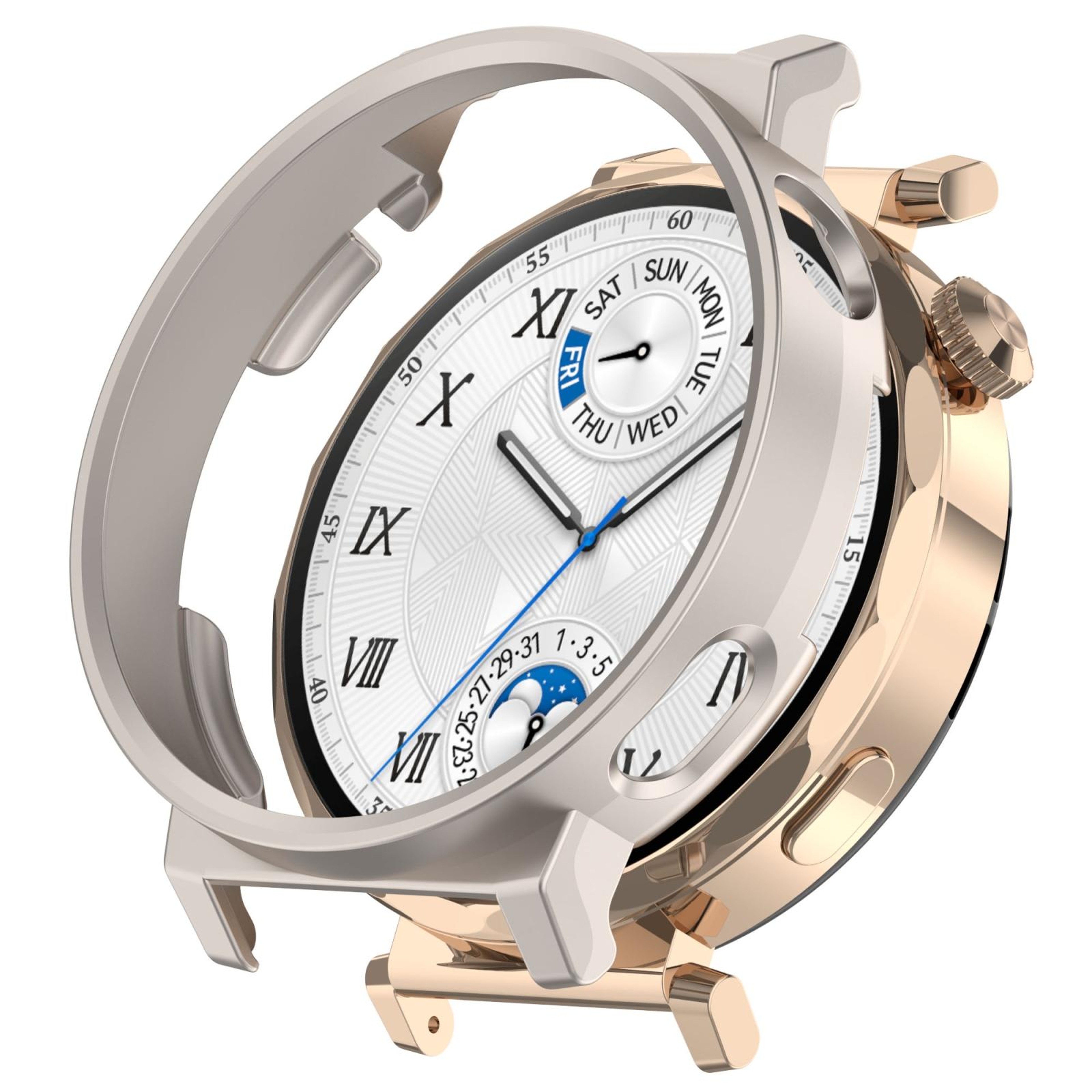 Huawei Watch GT5 Pro 42MM PC Watch Case Half Coverage Protective Case Lightweight Hollow Cover 7