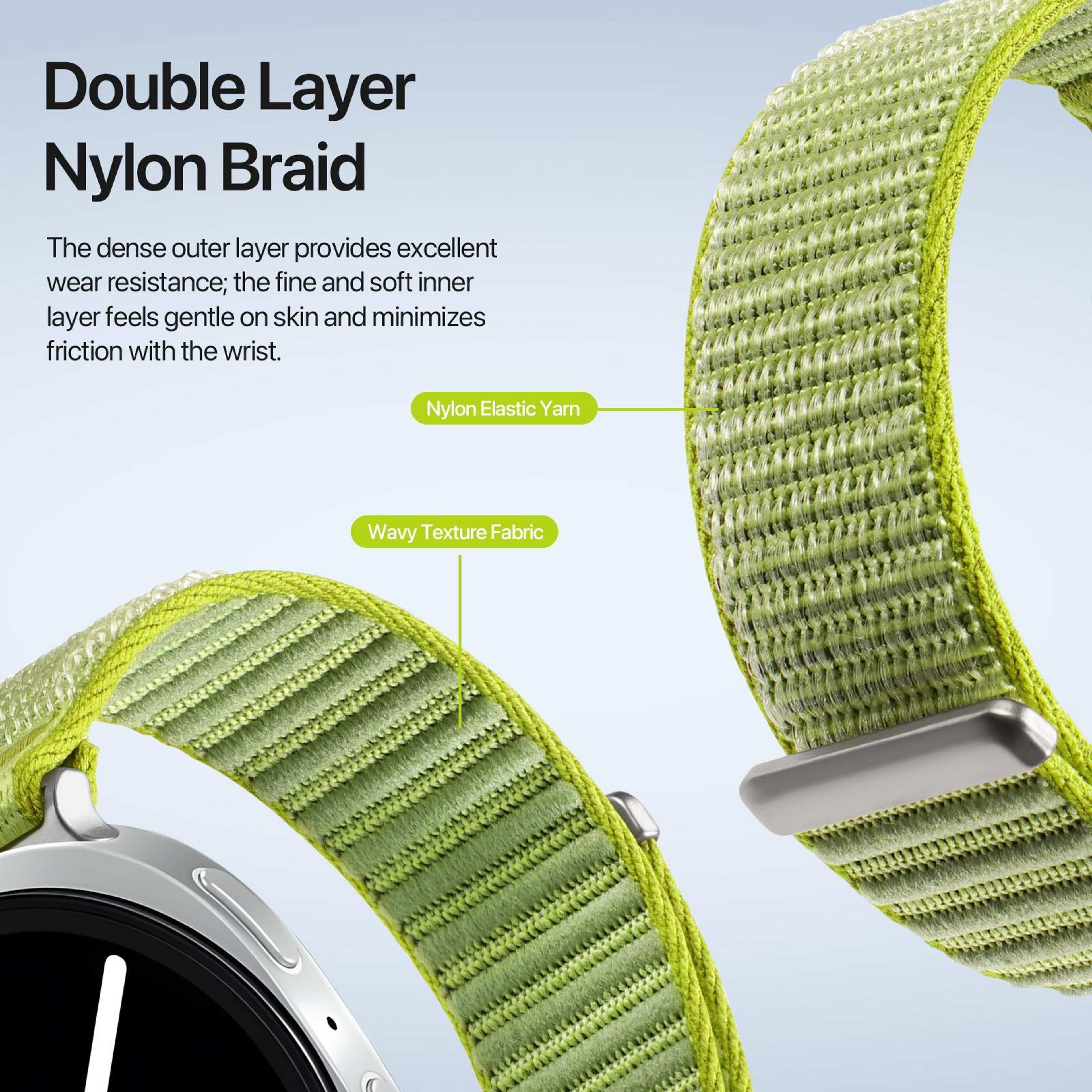 DUX DUCIS YE Series Samsung Galaxy Watch 8 Band Breathable Nylon Watch Strap For Watch8 Classic 3