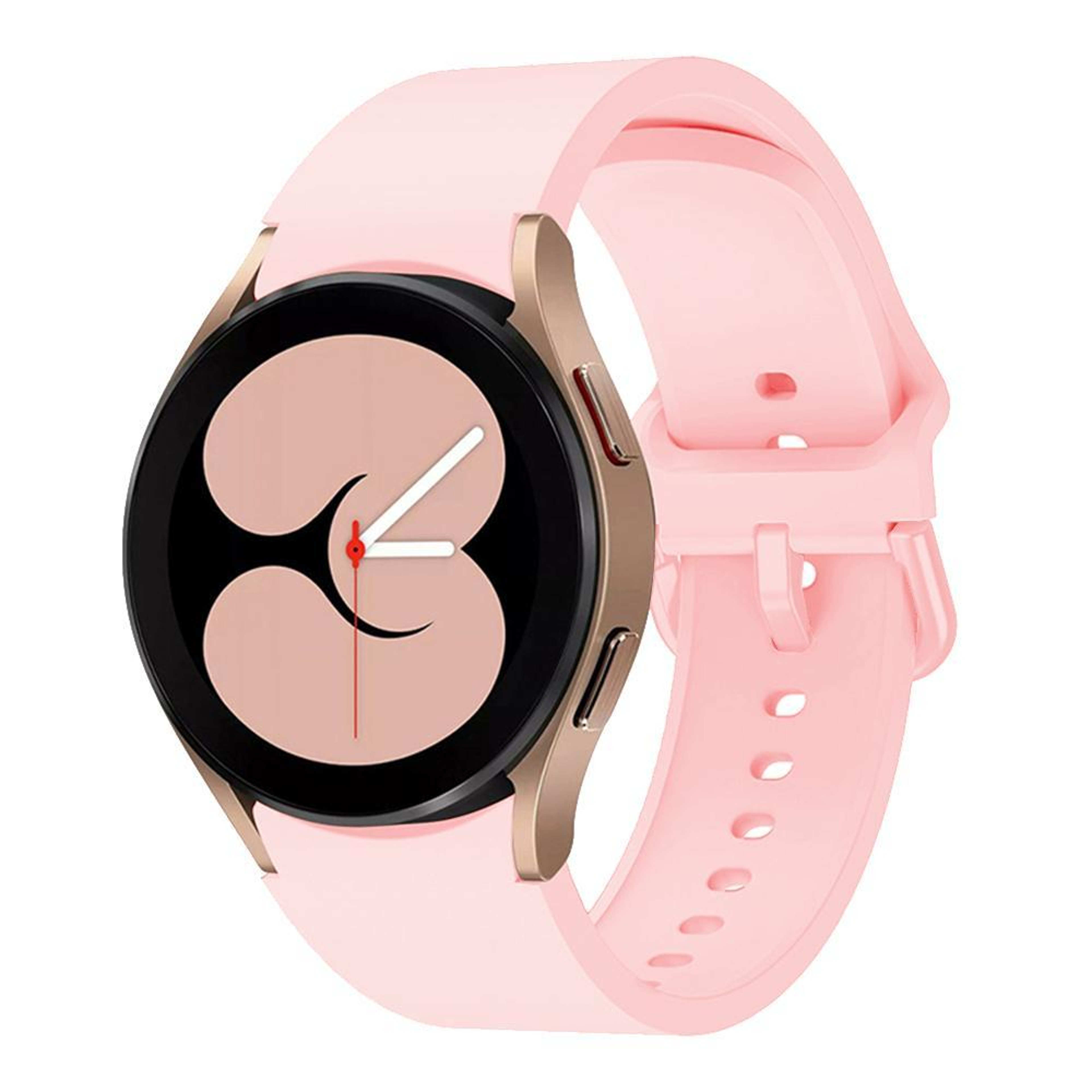 Kalebol Silicone Watch Band For Samsung Galaxy Watch 7 6 5 4 Soft Sport Replacement Strap With Meta 24