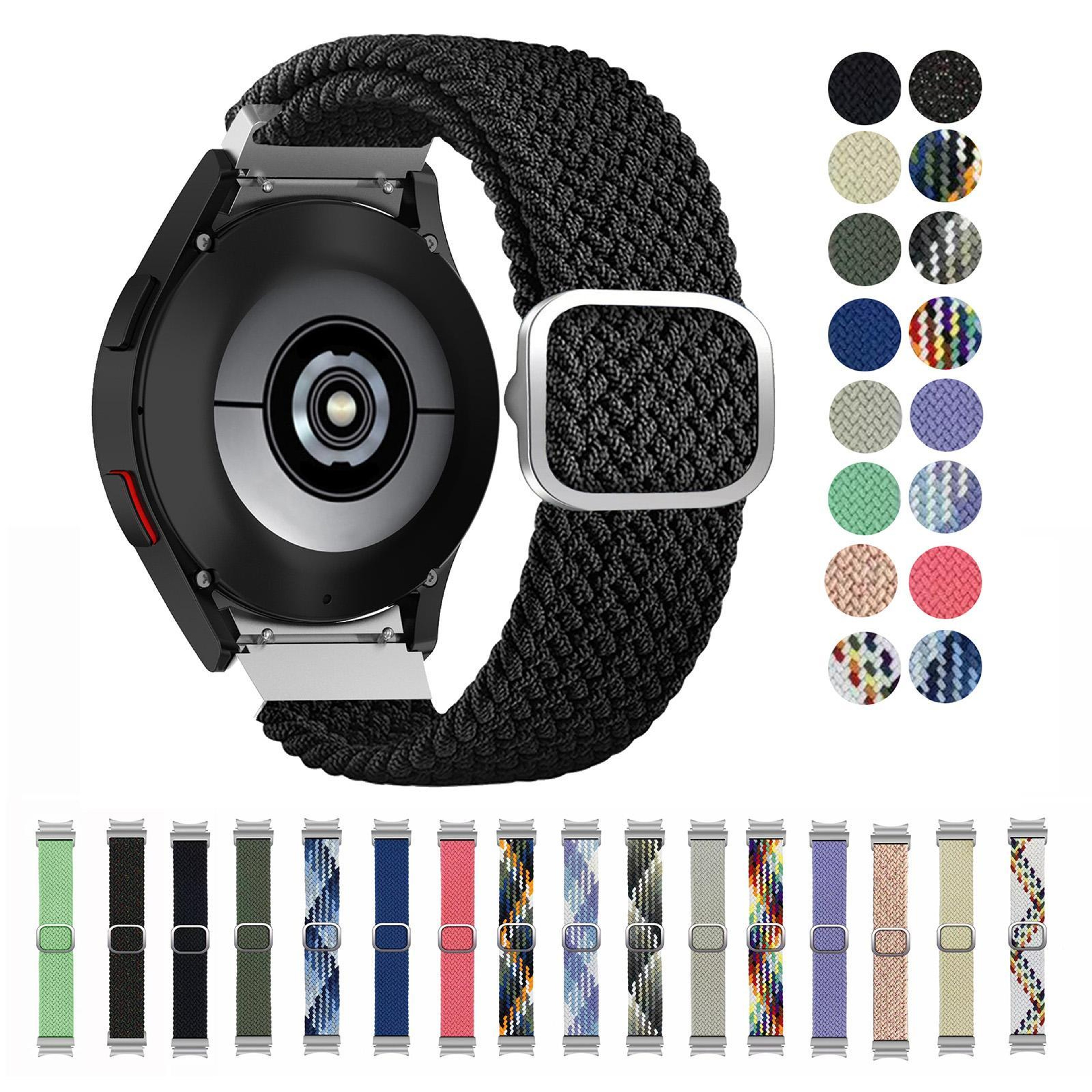 Kalebol Braided Samsung Galaxy Watch Band Nylon Adjustable Strap For Galaxy Watch 7 6 5 4 7