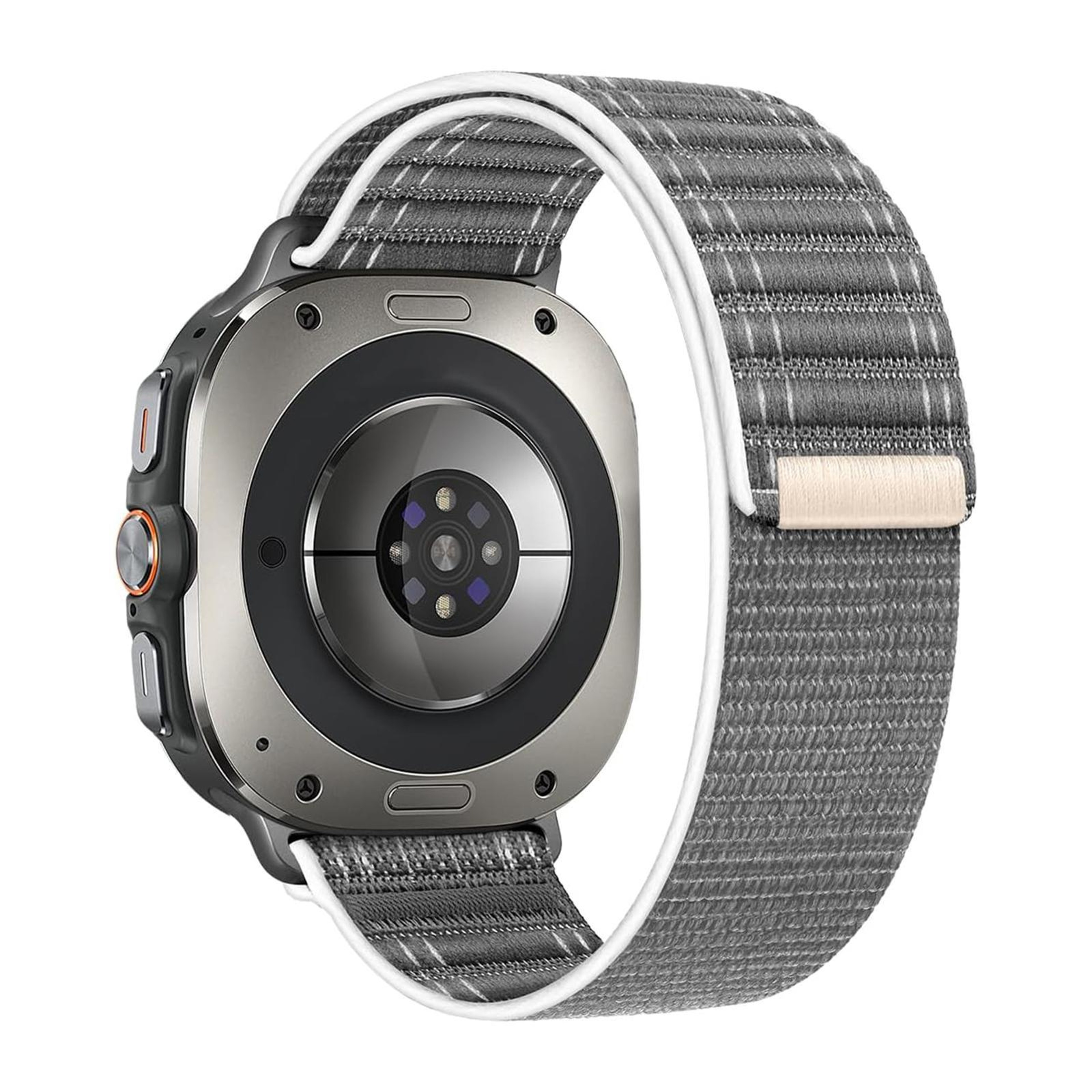 Samsung Galaxy Watch Ultra 47mm Nylon Watch Band Hook And Loop Adjustable Sport Strap 7