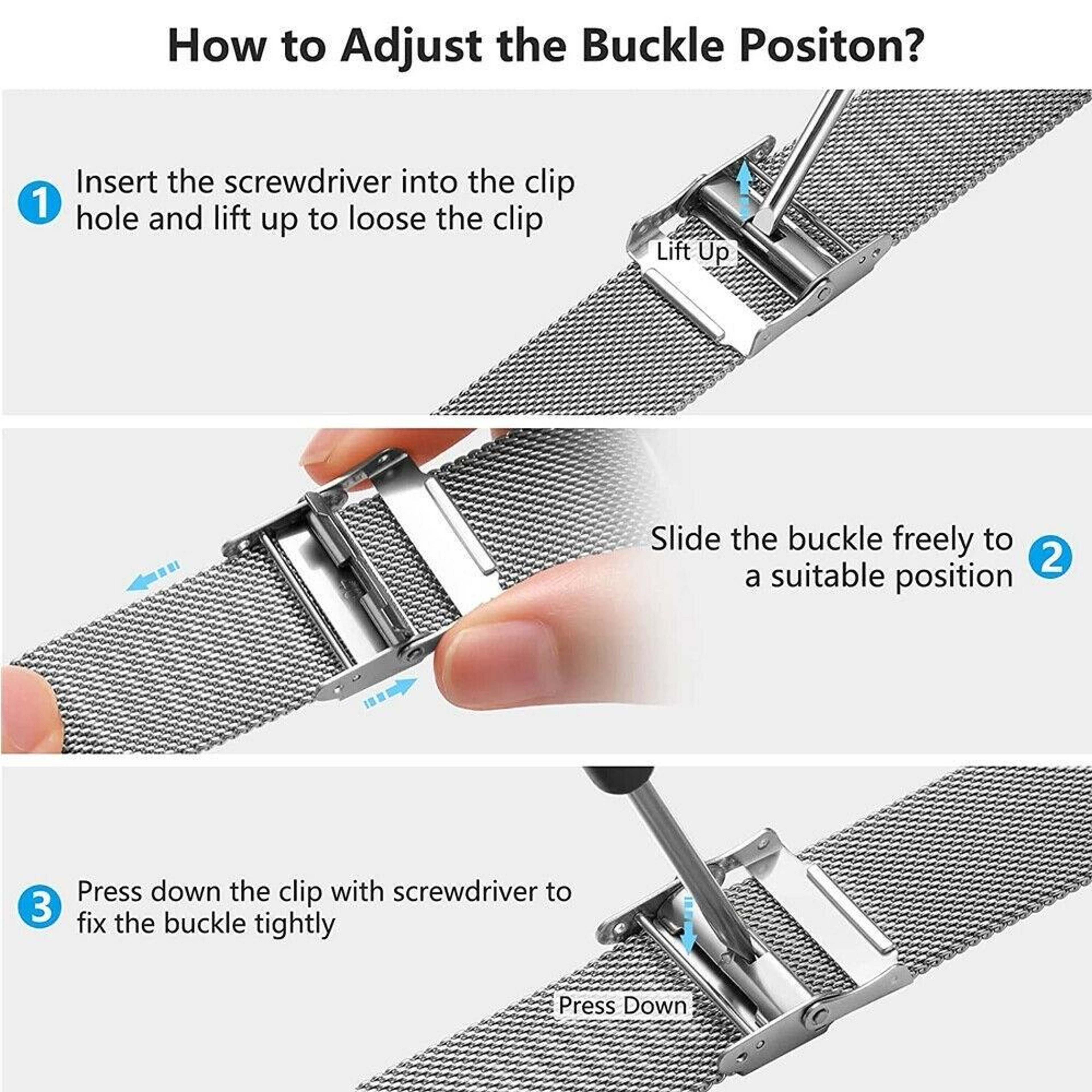 Samsung Galaxy Watch4 40mm 44mm Milanese Watch Band Stainless Steel Magnetic Mesh Strap 5